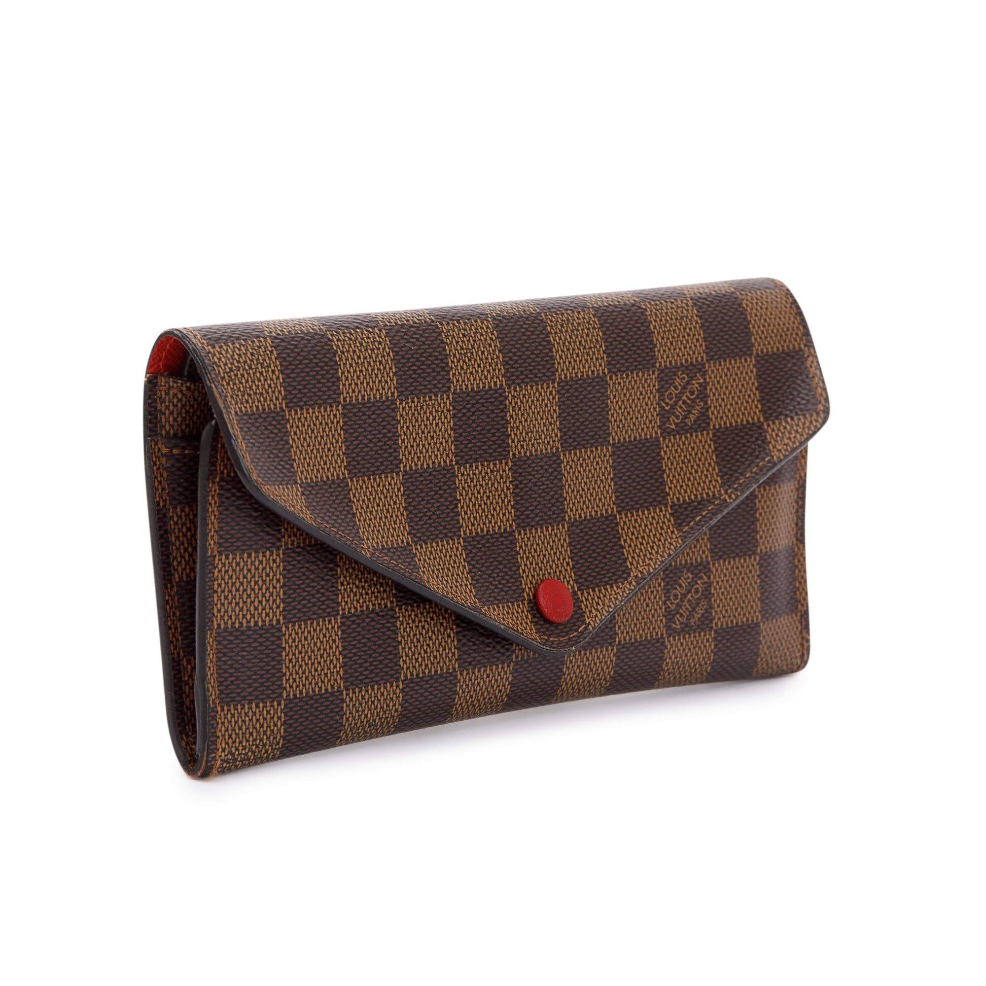 Louis Vuitton Damier Ebene Josephine Wallet w/ Box & Receipt