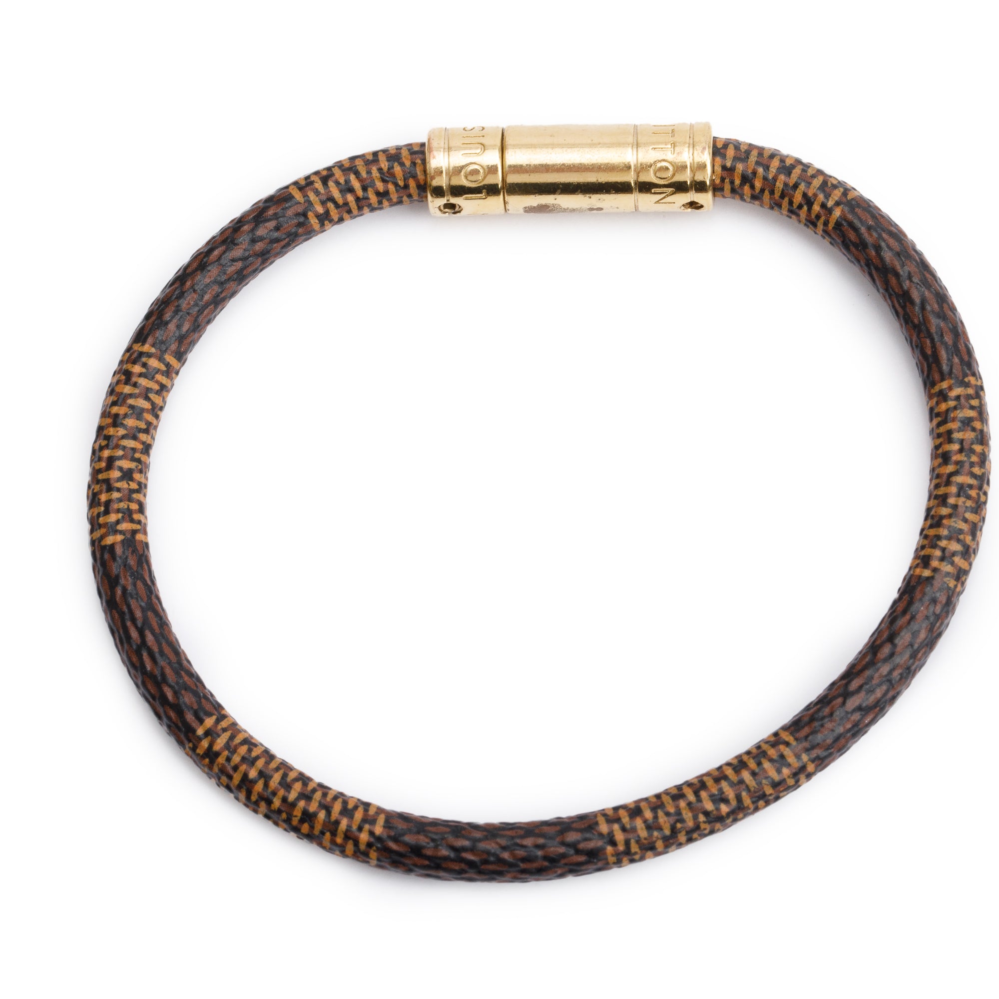 Louis Vuitton Damier Ebene Keep It Bracelet w/ Box