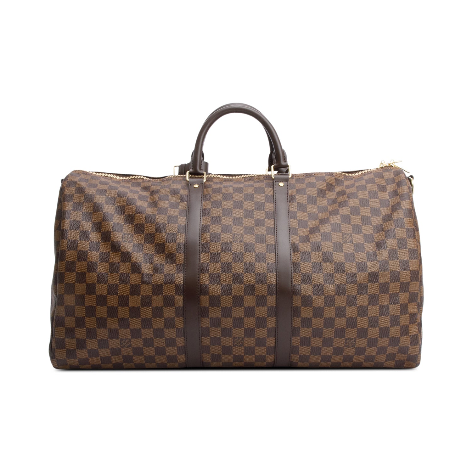 Louis Vuitton Damier Ebene Keepall Bandouliere 55 w/ Strap & Box