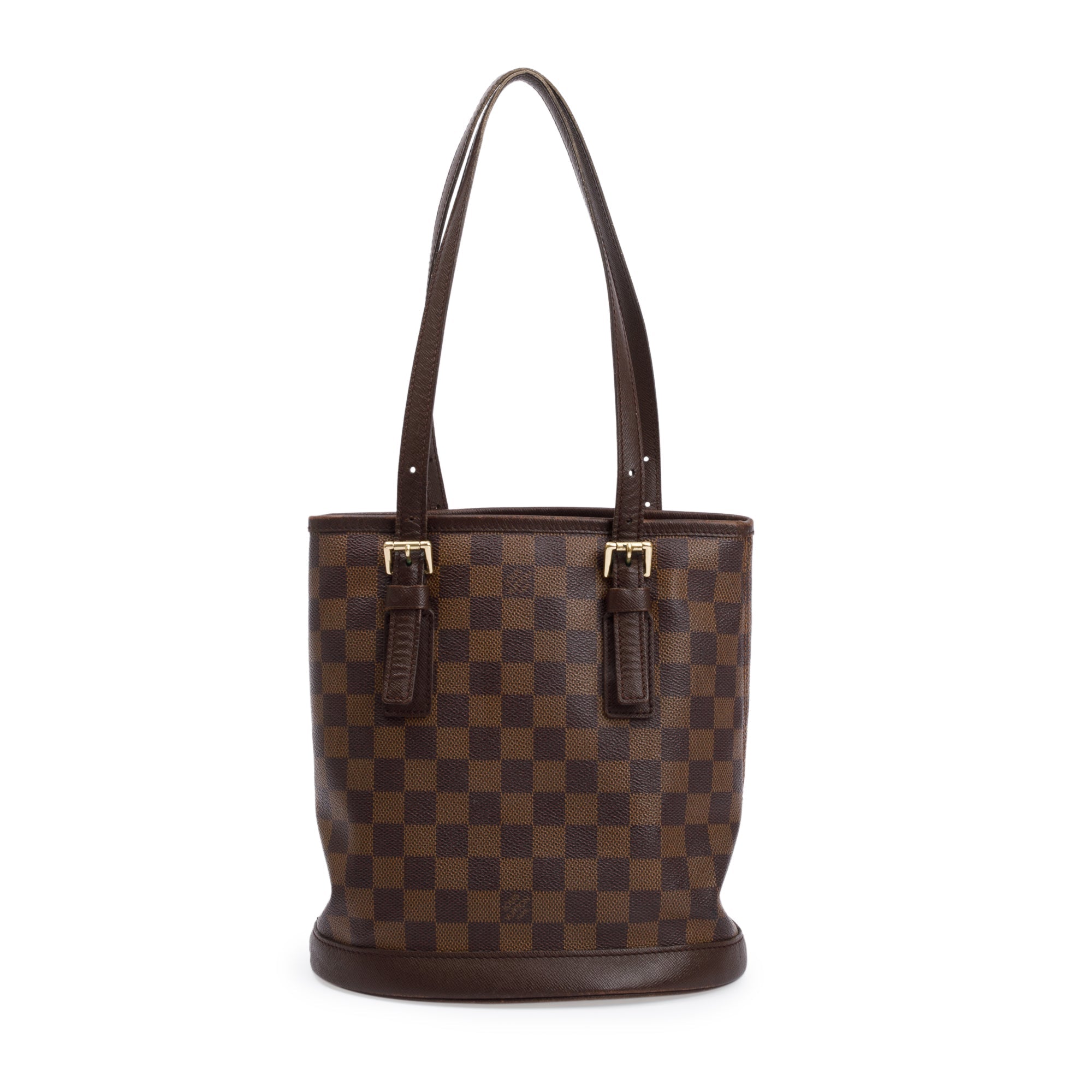 Louis Vuitton Damier Ebene Marais Bucket Bag w/ Pouch