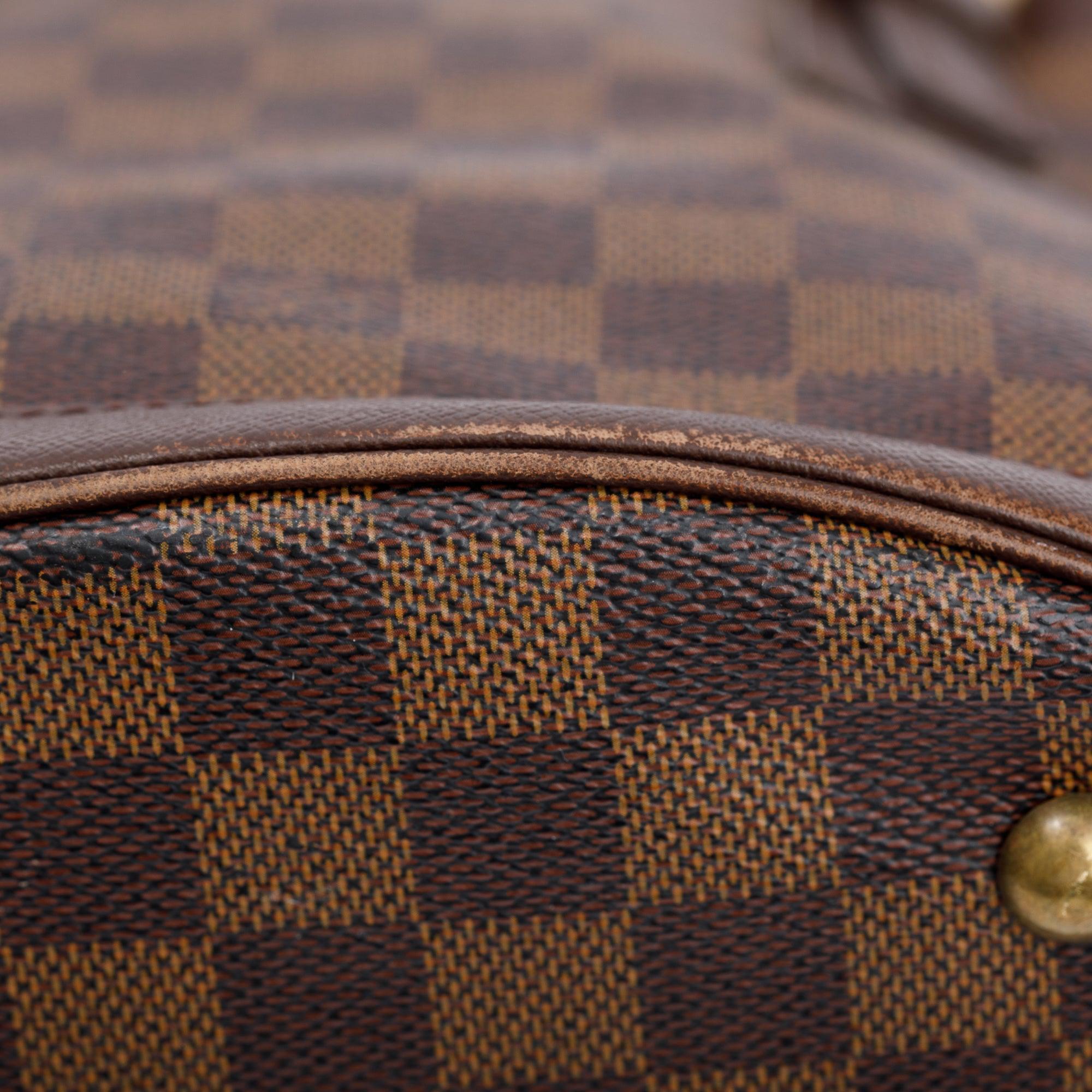 Louis Vuitton Damier Ebene Marais Bucket Bag w/ Pouch