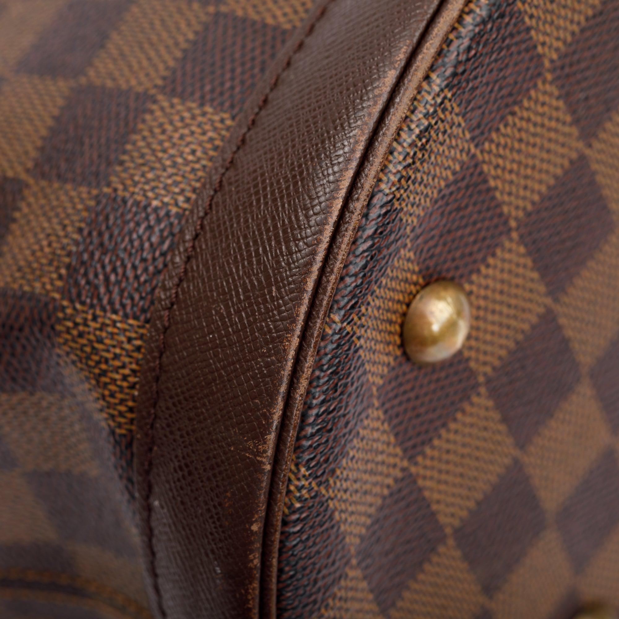 Louis Vuitton Damier Ebene Marais Bucket Bag w/ Pouch