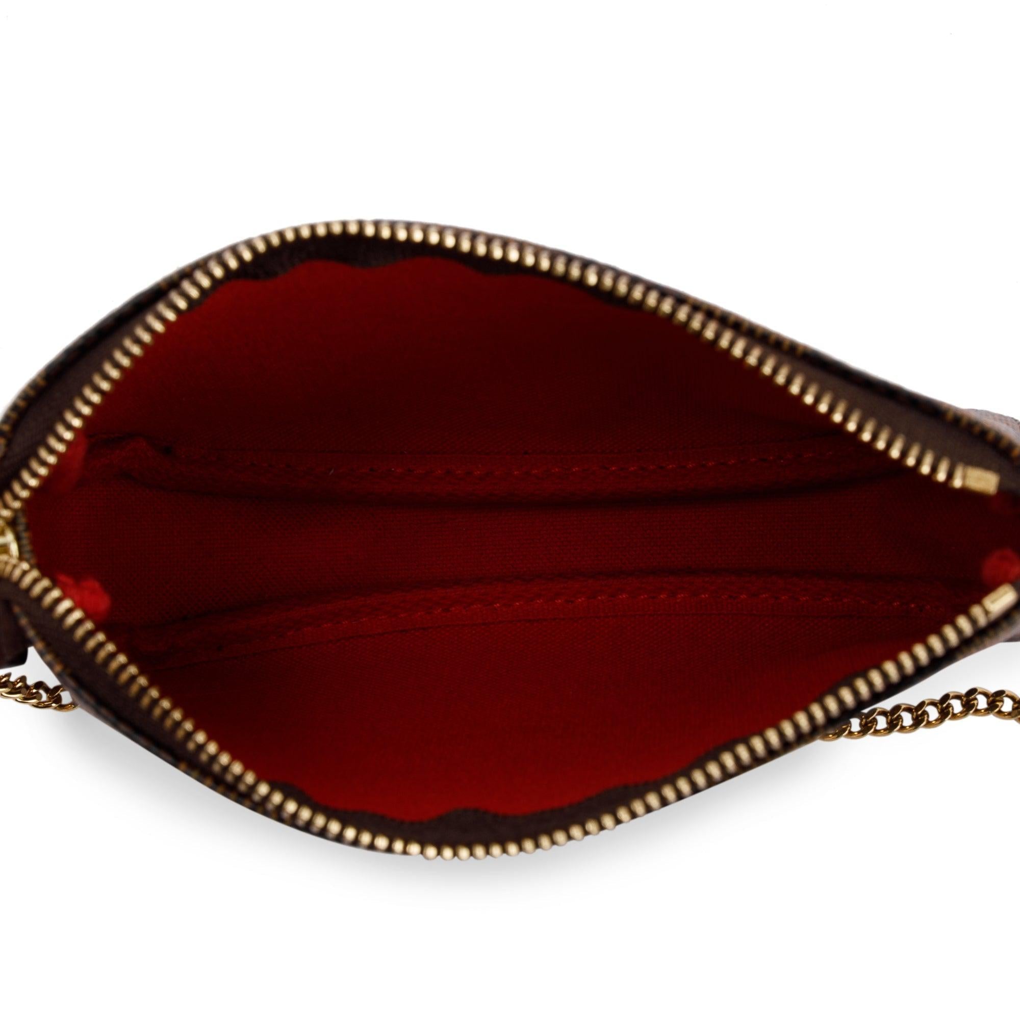 Louis Vuitton Damier Ebene Mini Pochette Accessories