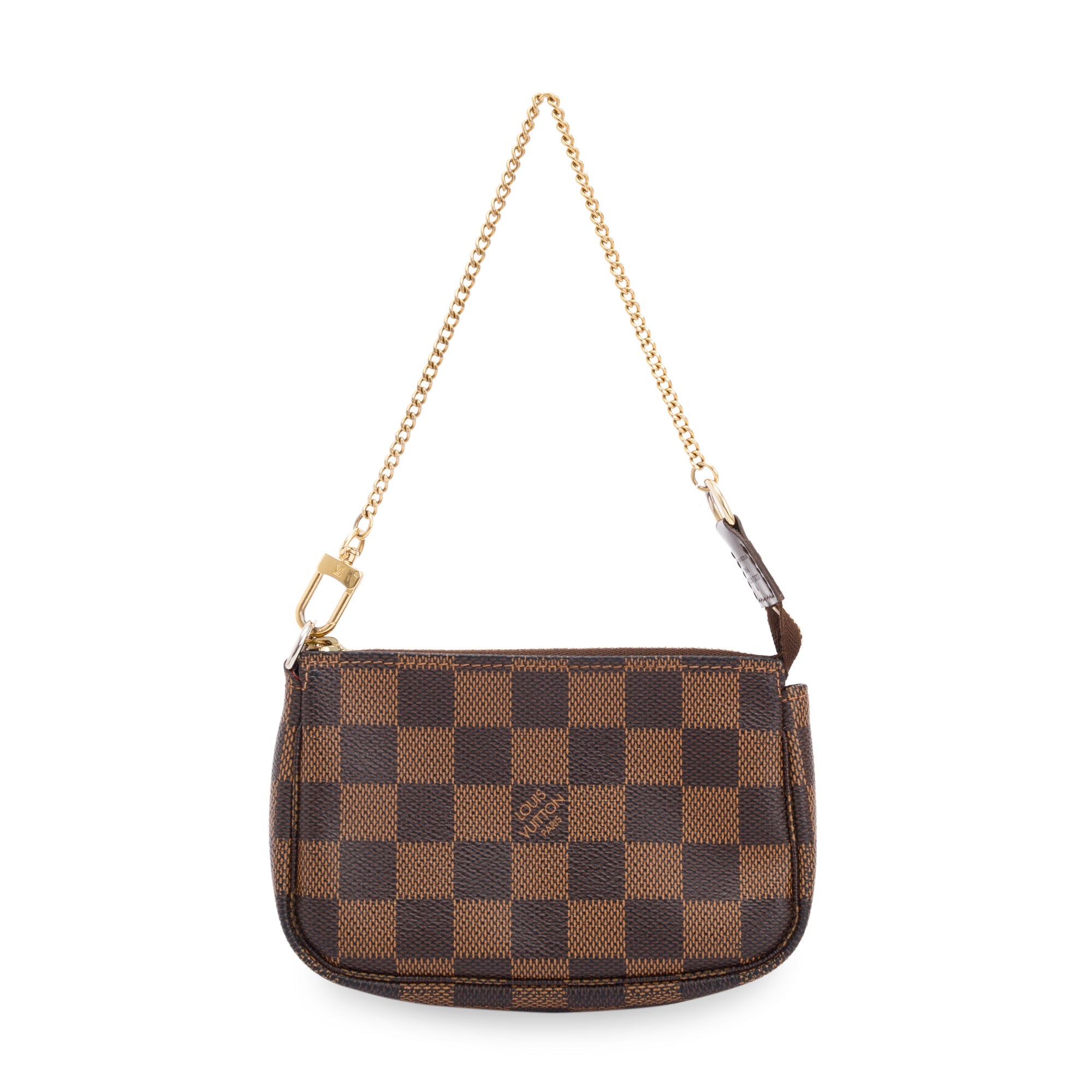 Louis Vuitton Damier Ebene Mini Pochette Accessories w/ Box