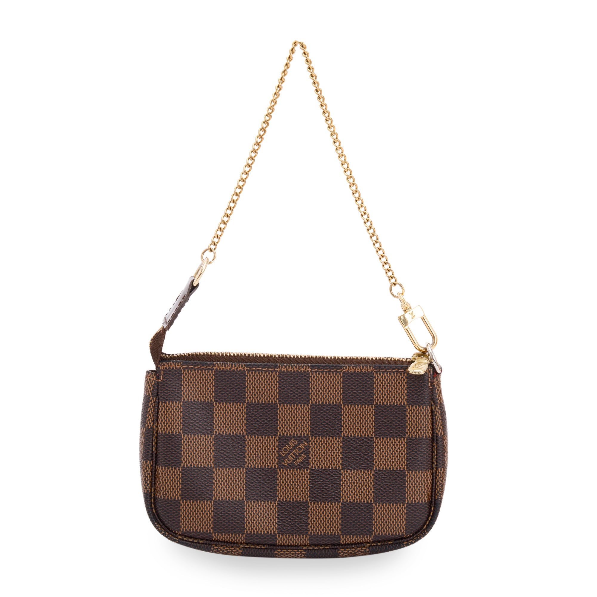Louis Vuitton Damier Ebene Mini Pochette Accessories w/ Box