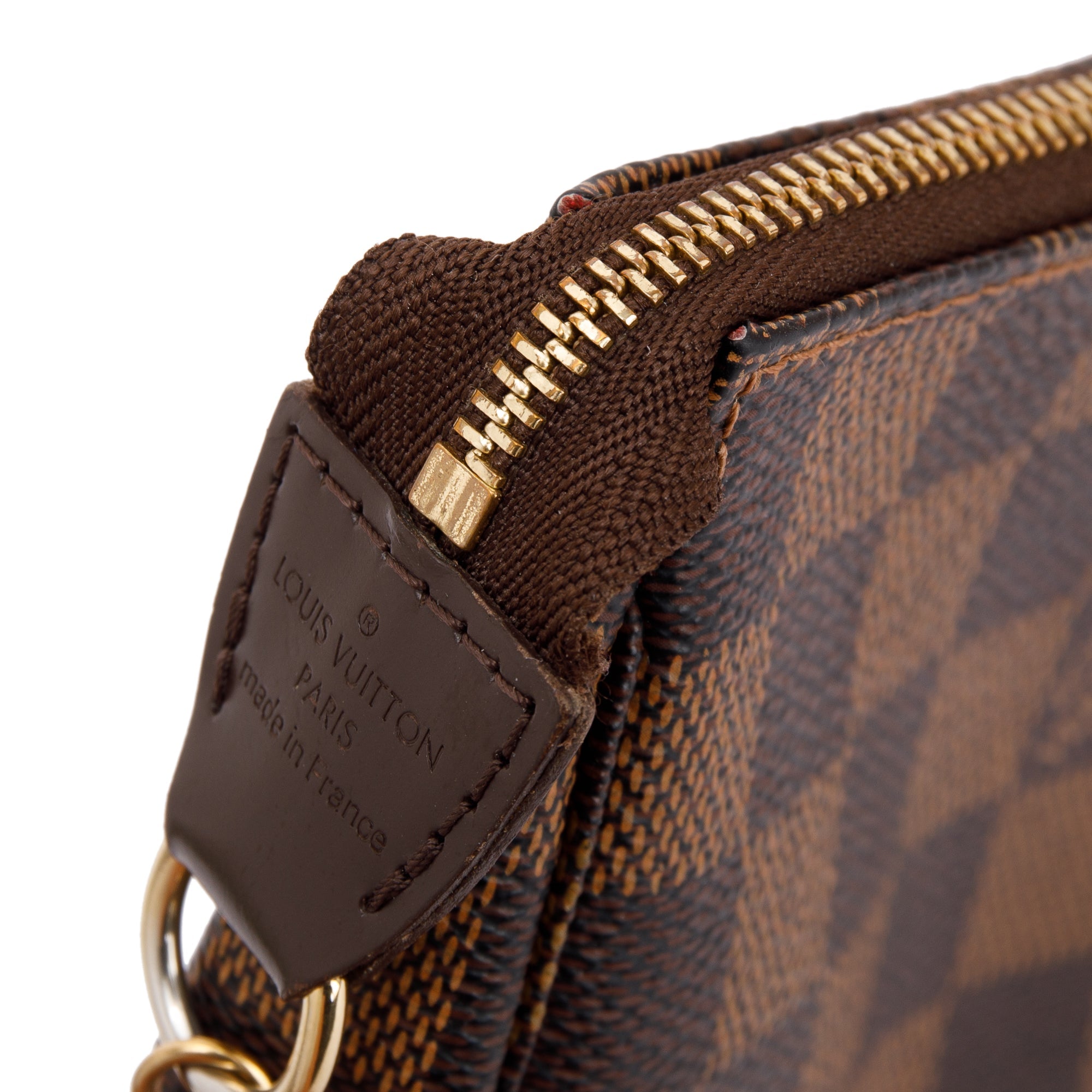 Louis Vuitton Damier Ebene Mini Pochette Accessories w/ Box