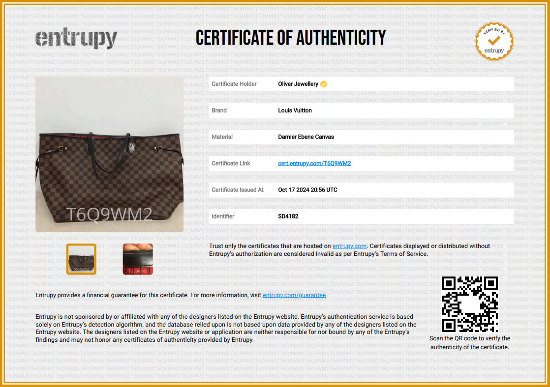 Louis Vuitton Damier Ebene Neverfull GM