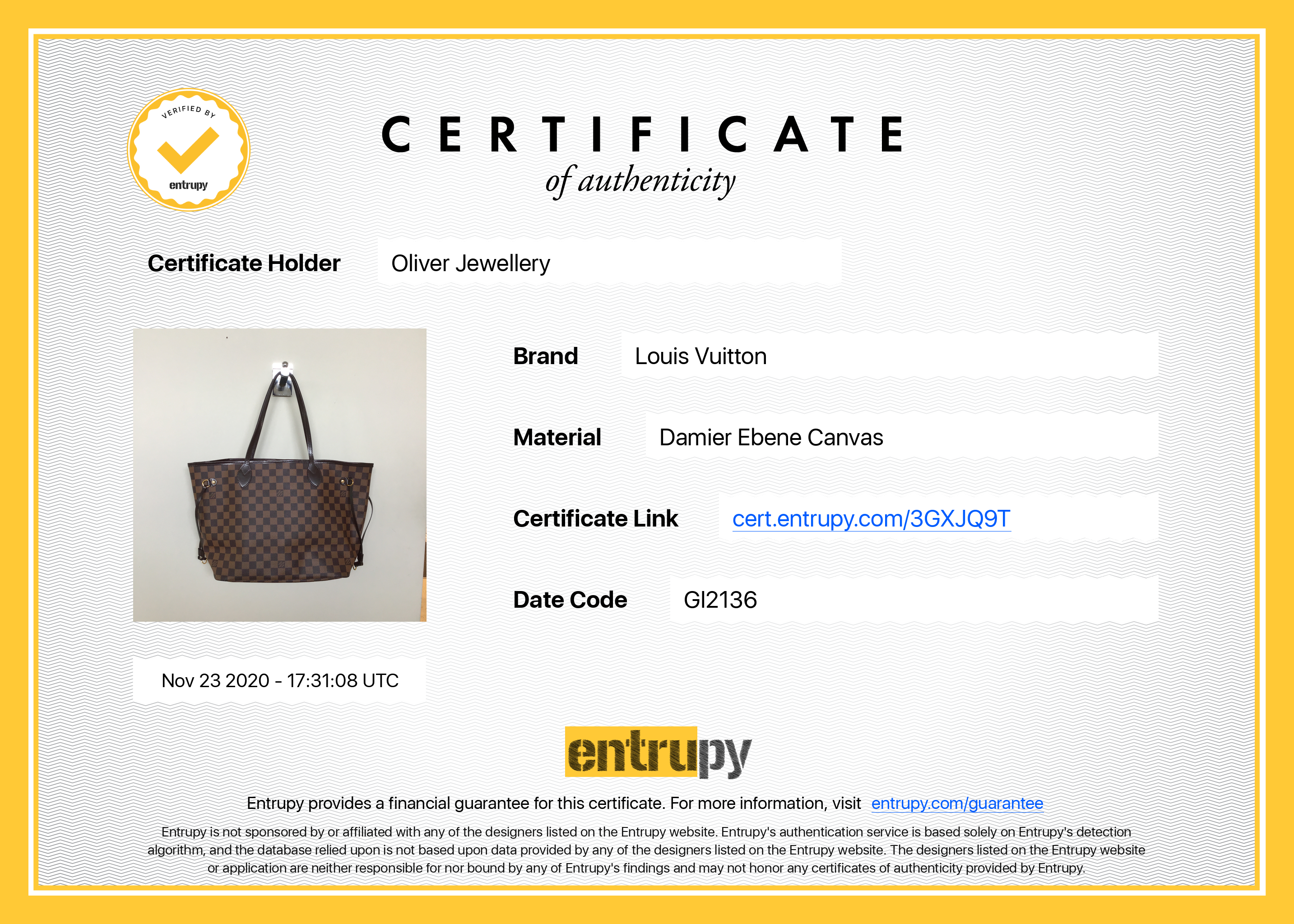 Louis Vuitton Damier Ebene Neverfull MM