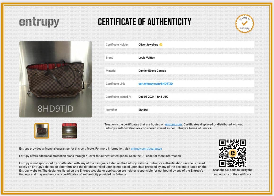 Louis Vuitton Damier Ebene Neverfull MM