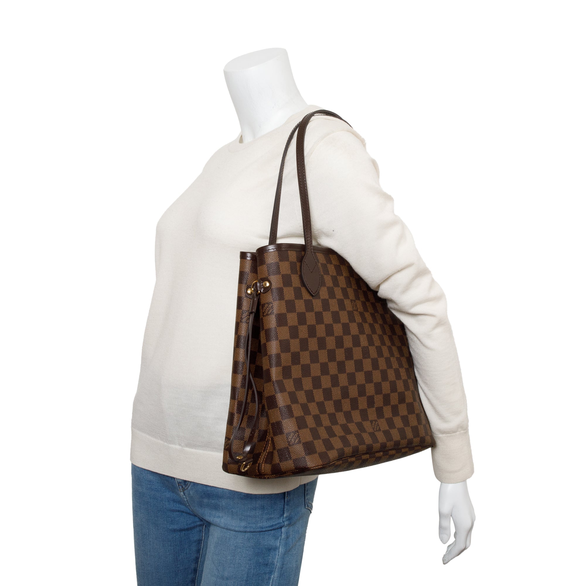 Louis Vuitton Damier Ebene Neverfull MM w/ Box & Receipt