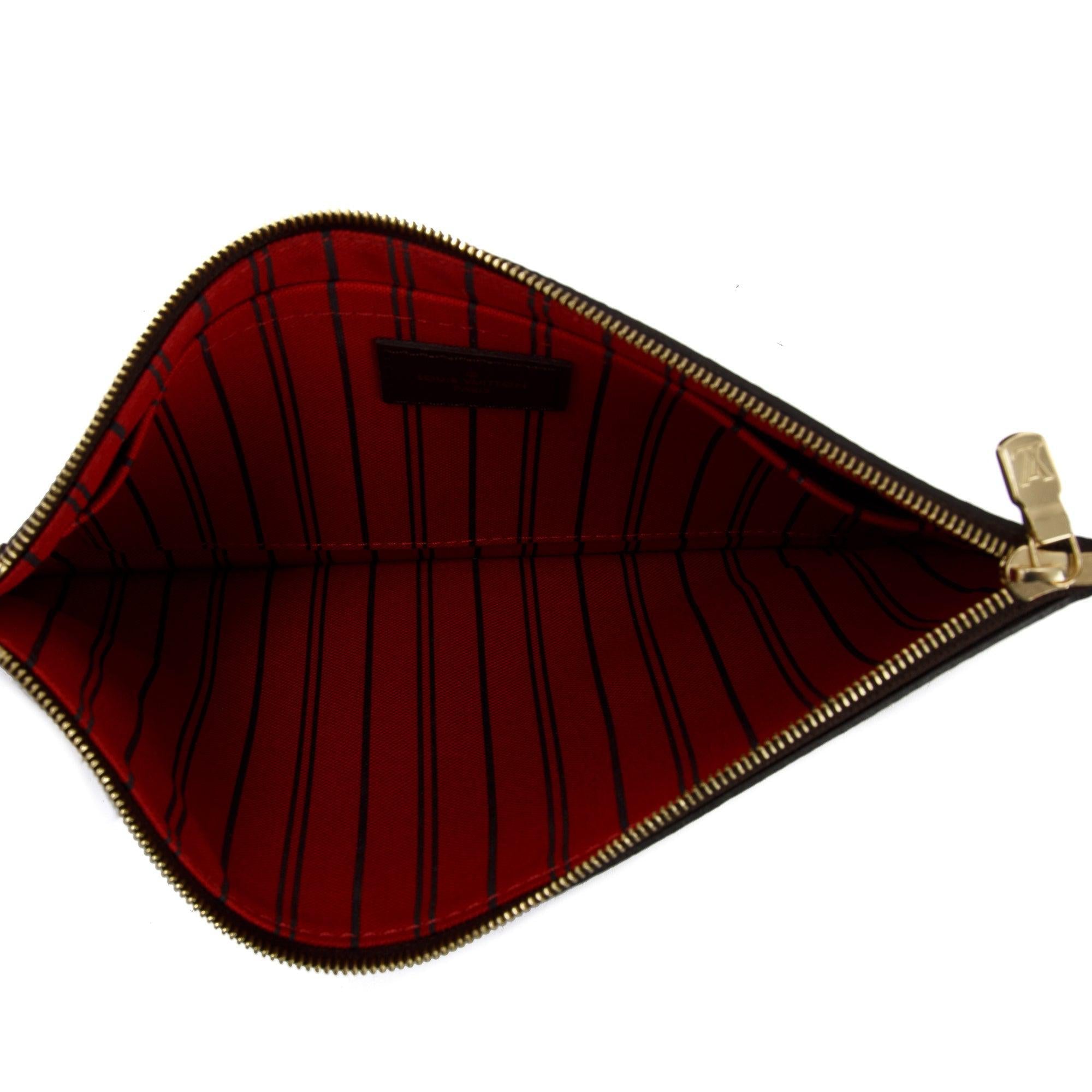 Louis Vuitton Damier Ebene Neverfull MM w/ Pouch