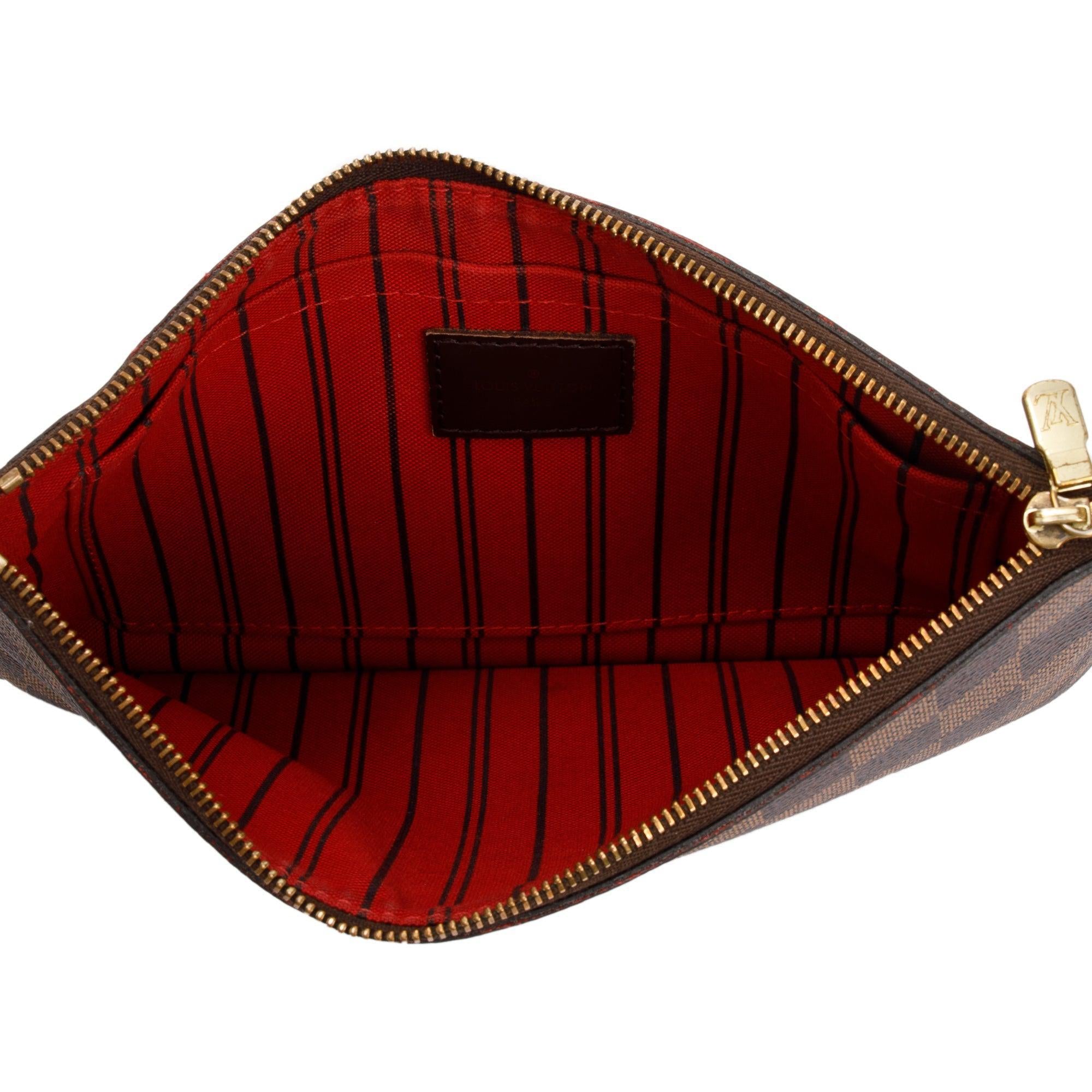 Louis Vuitton Damier Ebene Neverfull MM w/ Pouch