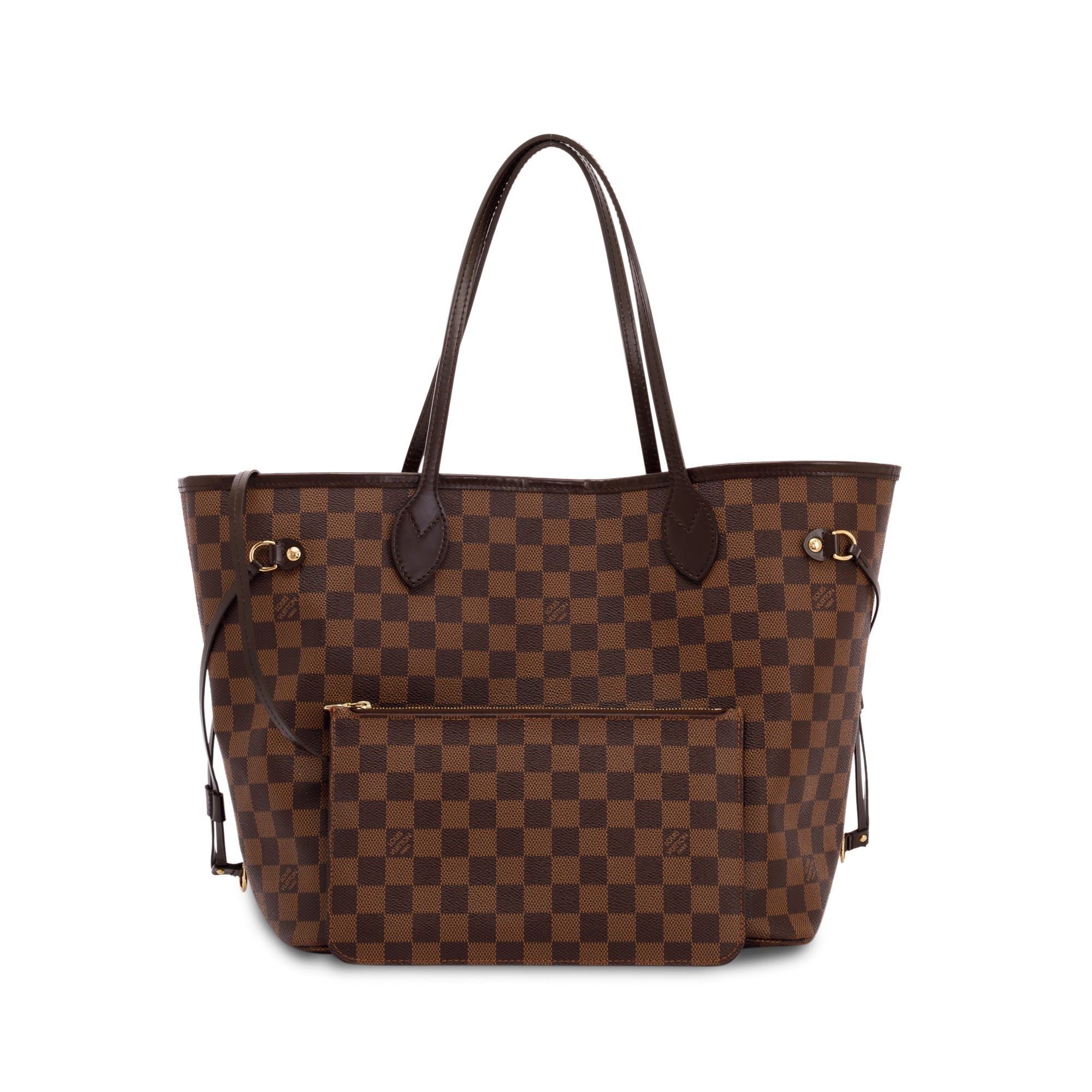 Louis Vuitton Damier Ebene Neverfull MM w/ Pouch