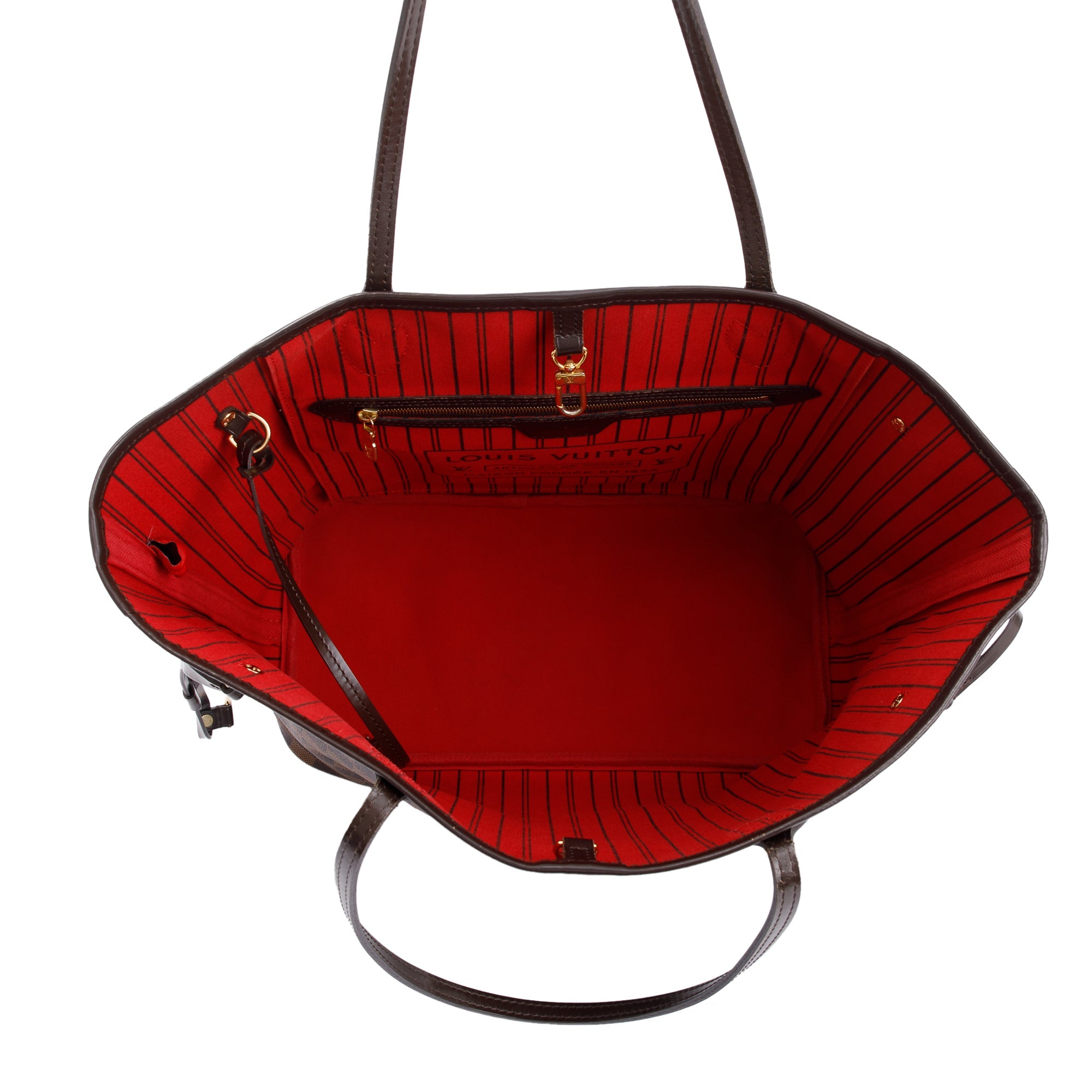 Louis Vuitton Damier Ebene Neverfull MM w/ Pouch