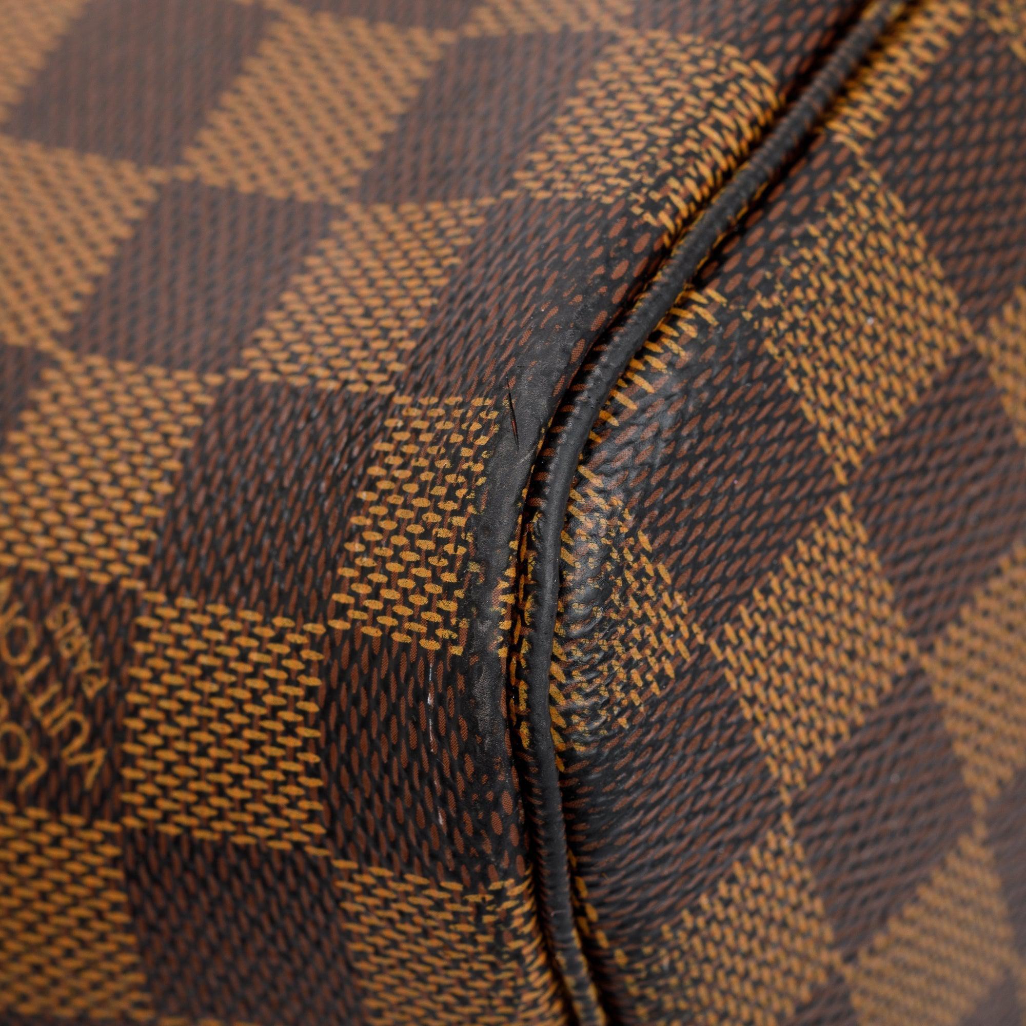 Louis Vuitton Damier Ebene Neverfull MM w/ Pouch & Box