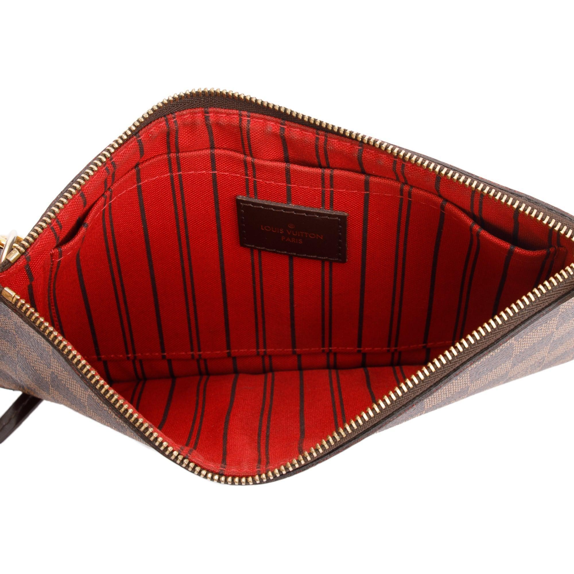 Louis Vuitton Damier Ebene Neverfull MM w/ Pouch & Box