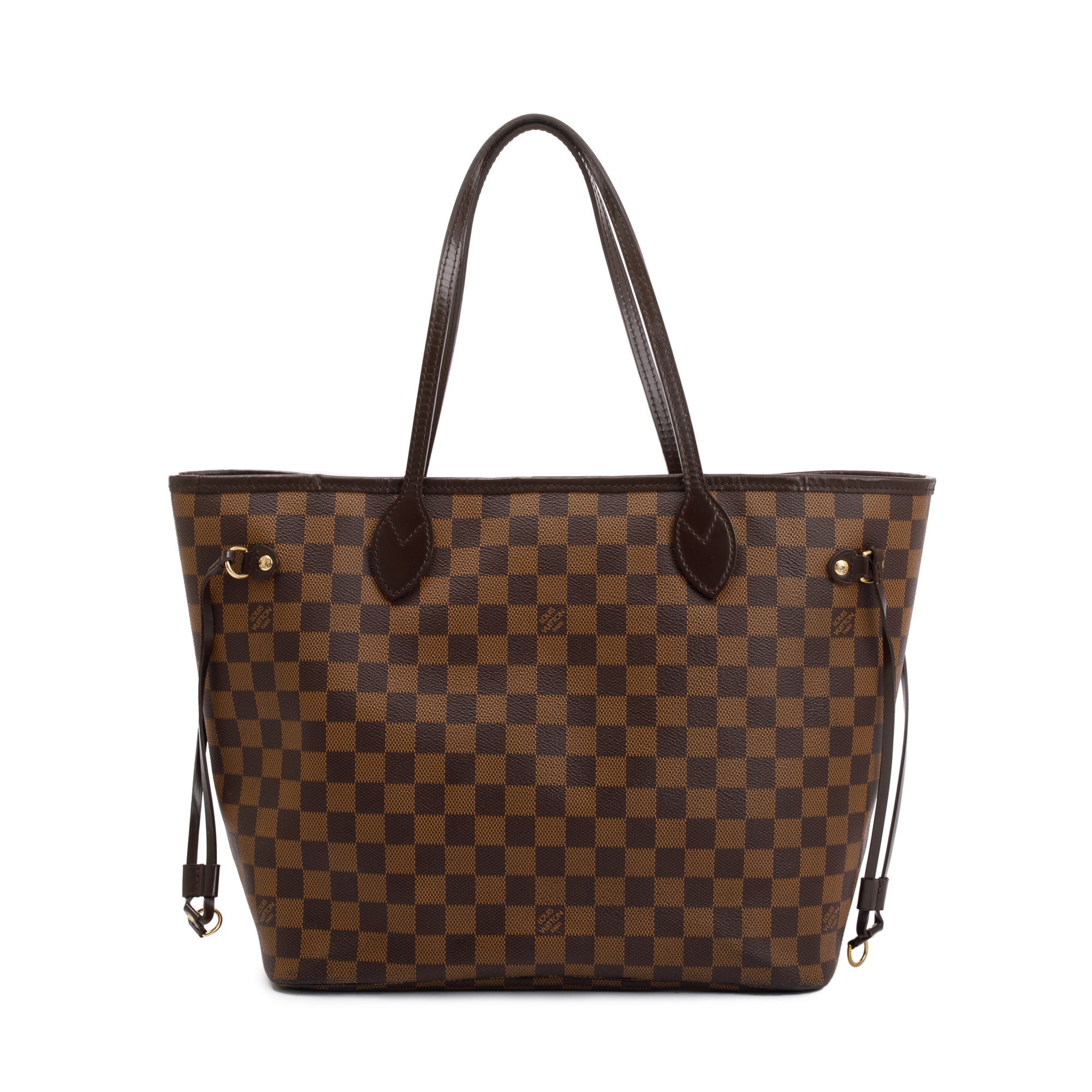 Louis Vuitton Damier Ebene Neverfull MM w/ Pouch & Box