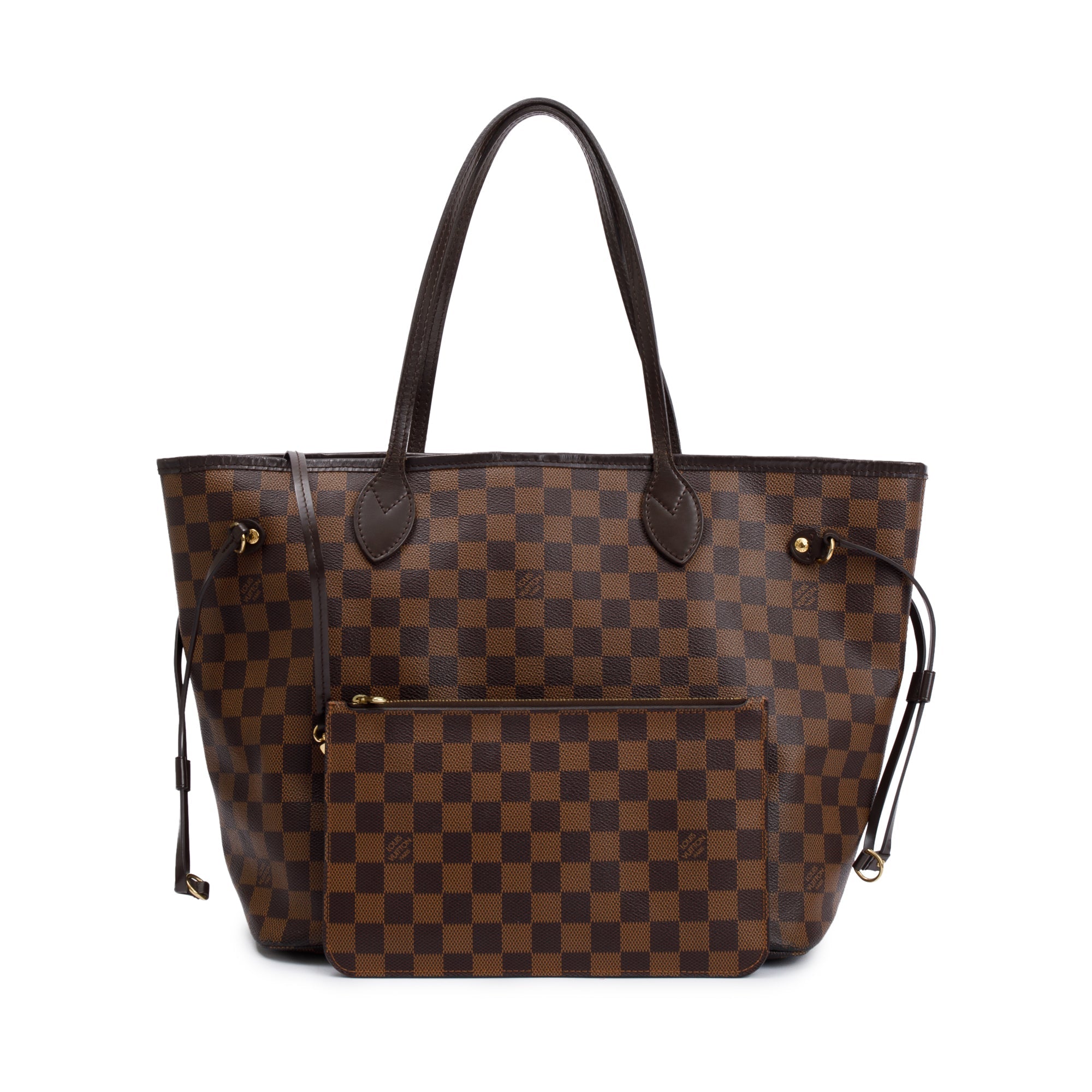 Louis Vuitton Damier Ebene Neverfull MM w/ Pouch