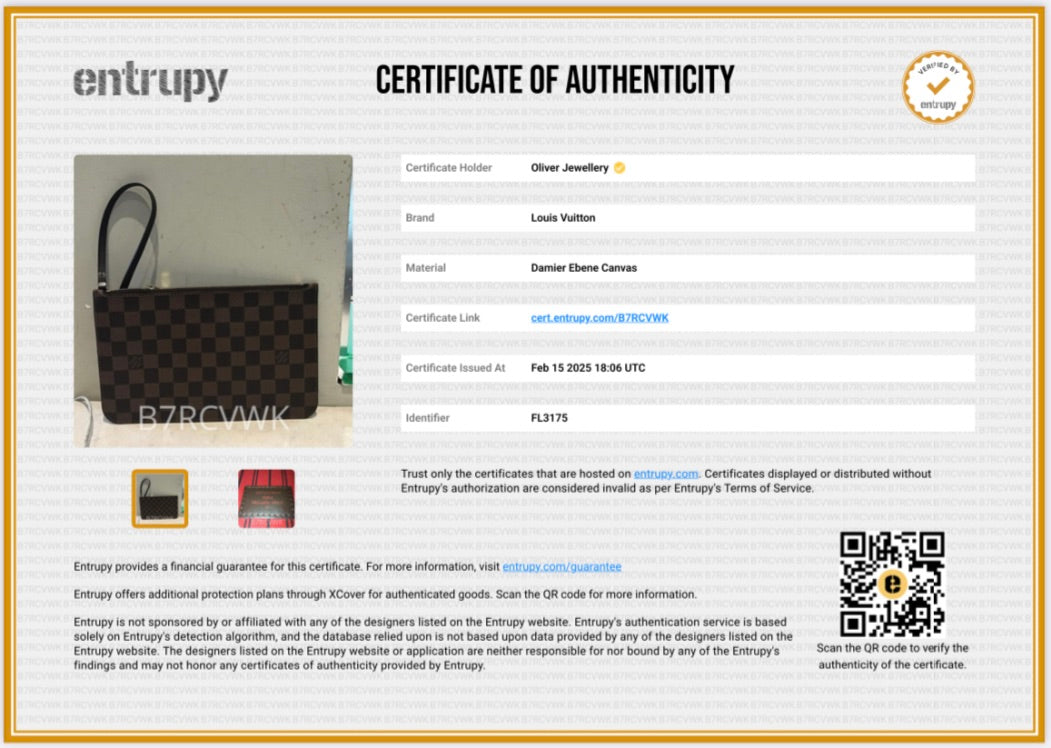 Louis Vuitton Damier Ebene Neverfull Pochette