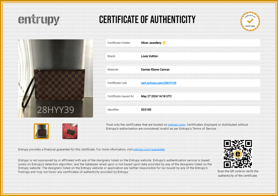 Louis Vuitton Damier Ebene Neverfull Pochette