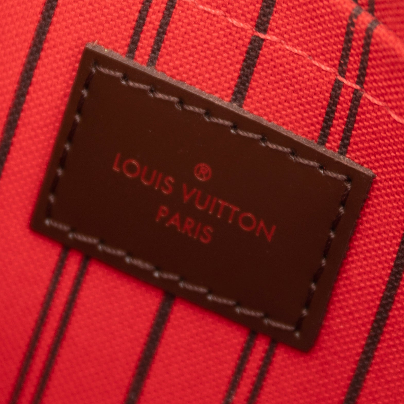 Louis Vuitton Damier Ebene Neverfull Pochette W/O Strap