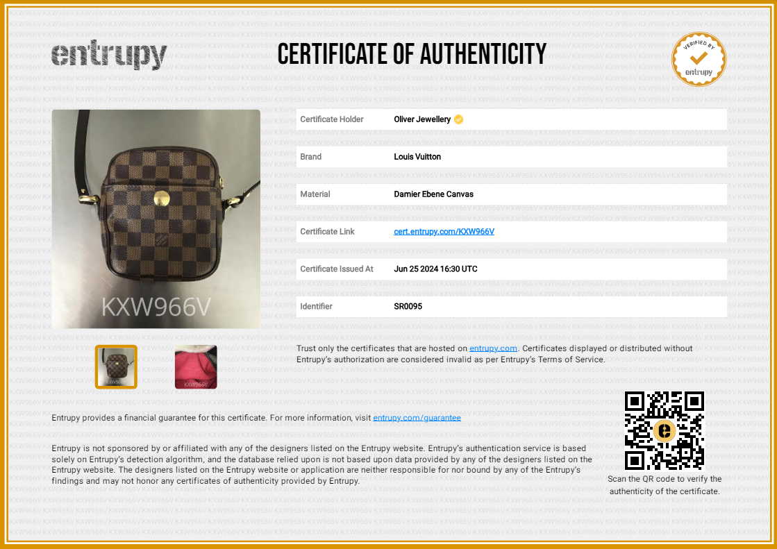 Louis Vuitton Damier Ebene Rift Crossbody Bag