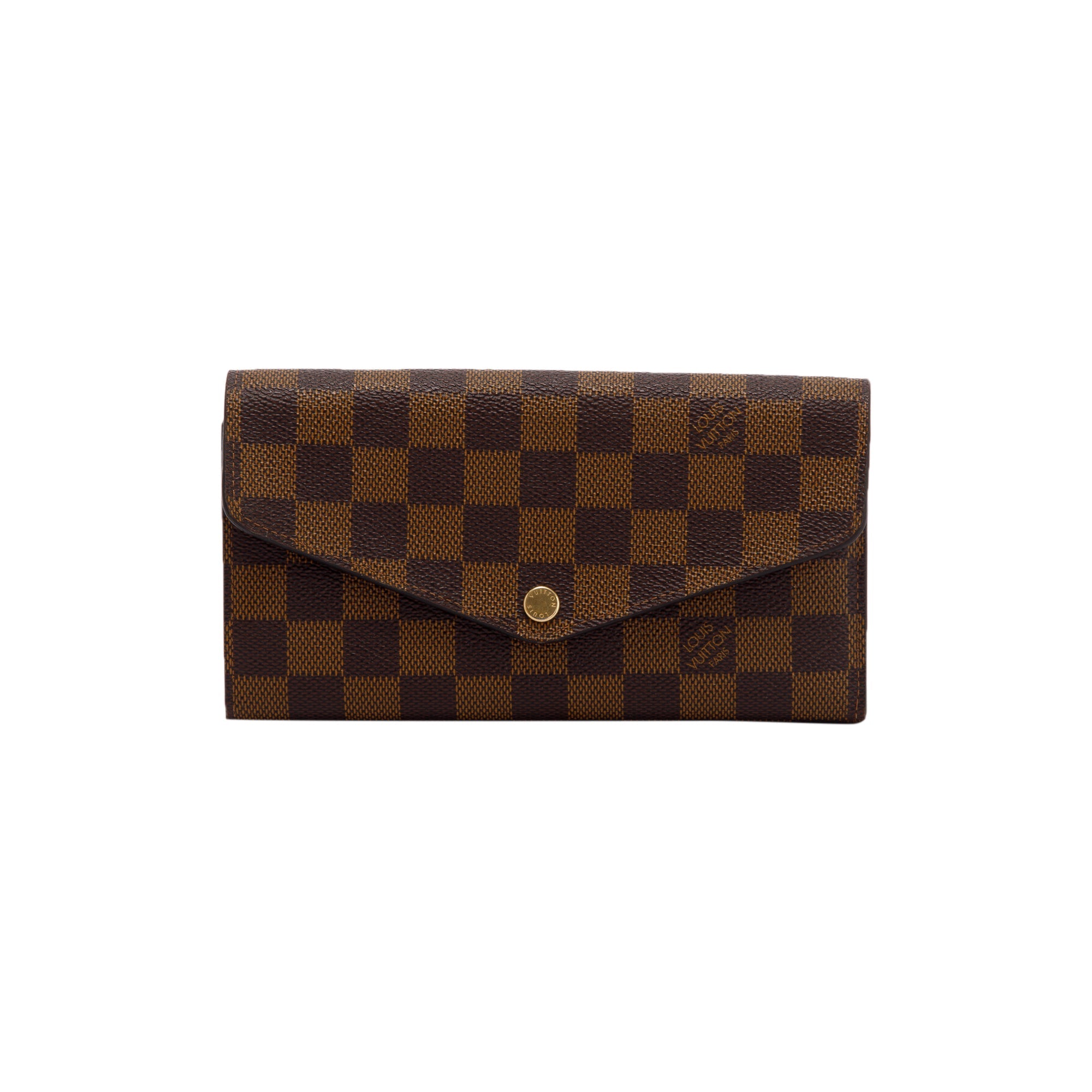 Louis Vuitton Damier Ebene Sarah Wallet w/ Box