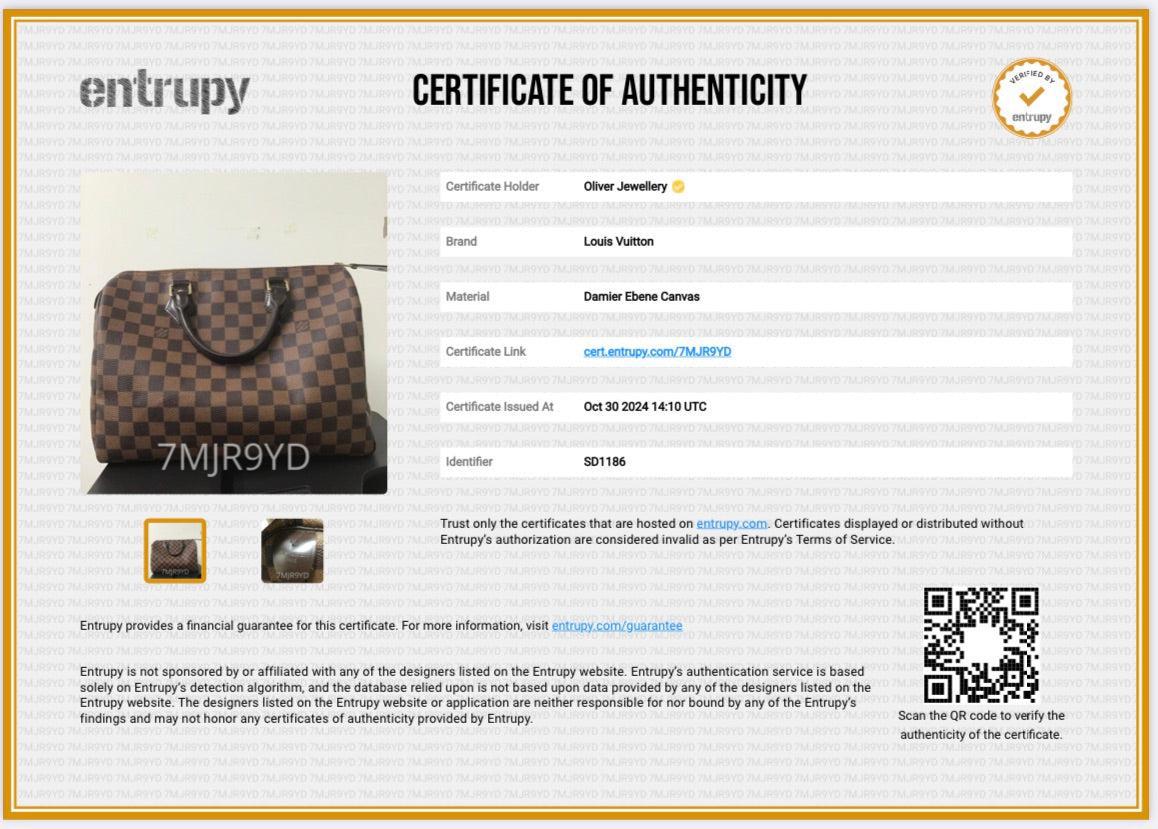 Louis Vuitton Damier Ebene Speedy 30