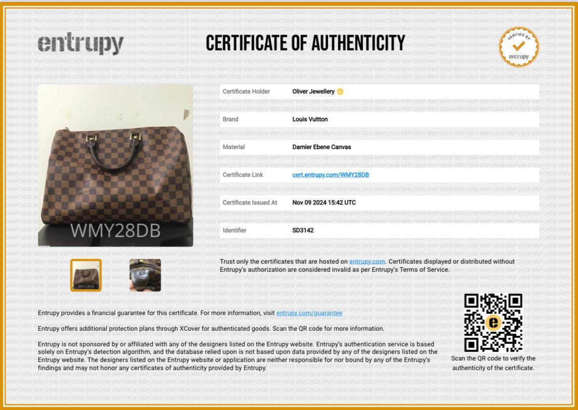 Louis Vuitton Damier Ebene Speedy 35
