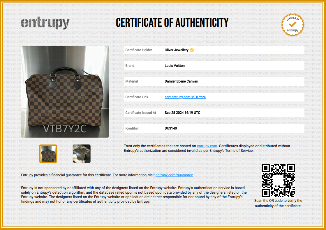 Louis Vuitton Damier Ebene Speedy 35