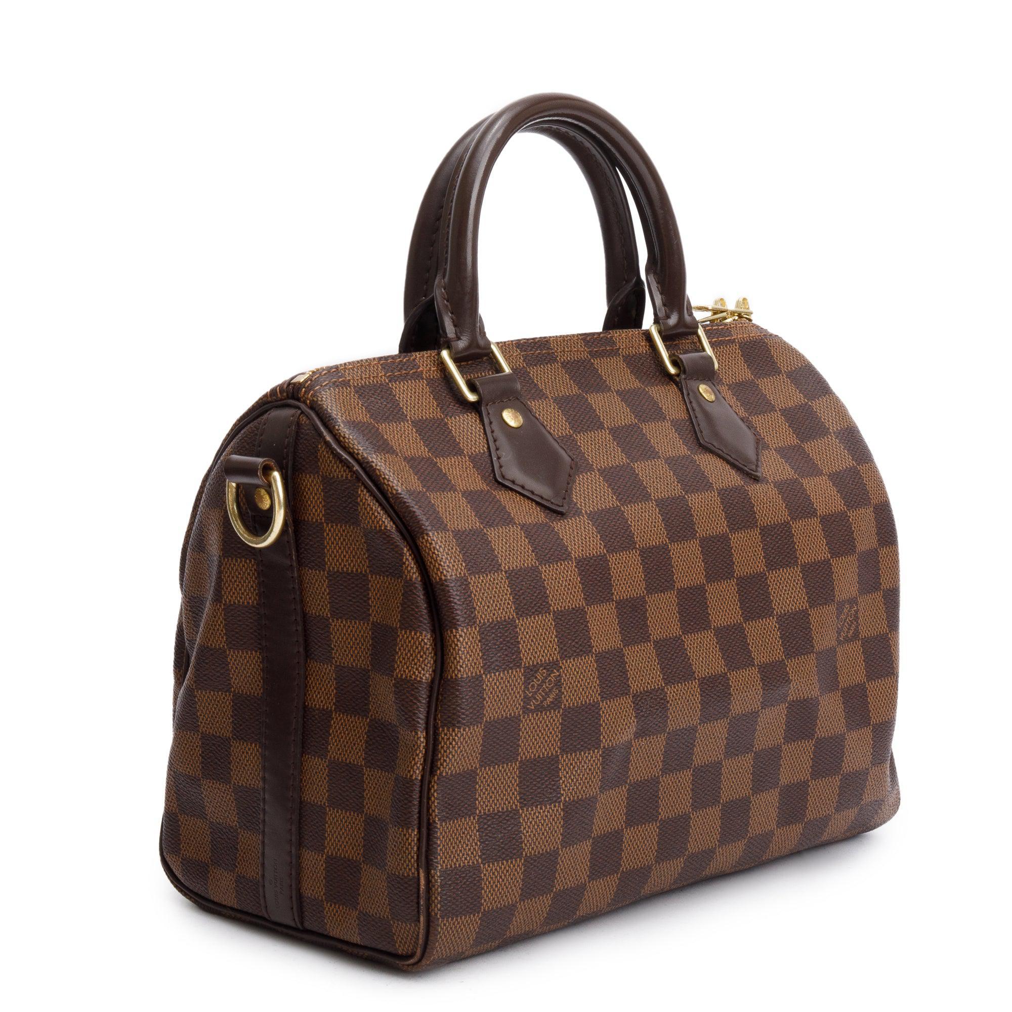 Louis Vuitton Damier Ebene Speedy Bandouliere 25
