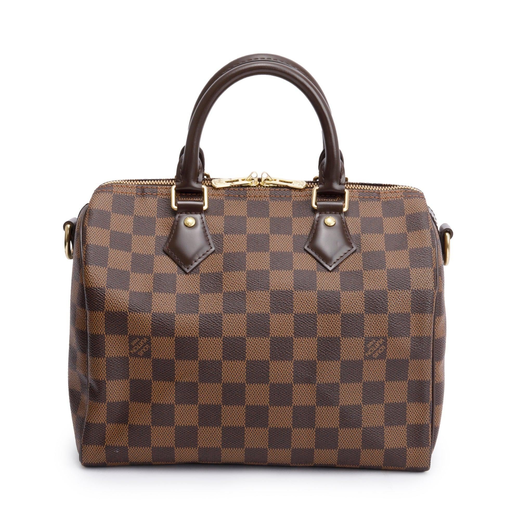 Louis Vuitton Damier Ebene Speedy Bandouliere 25