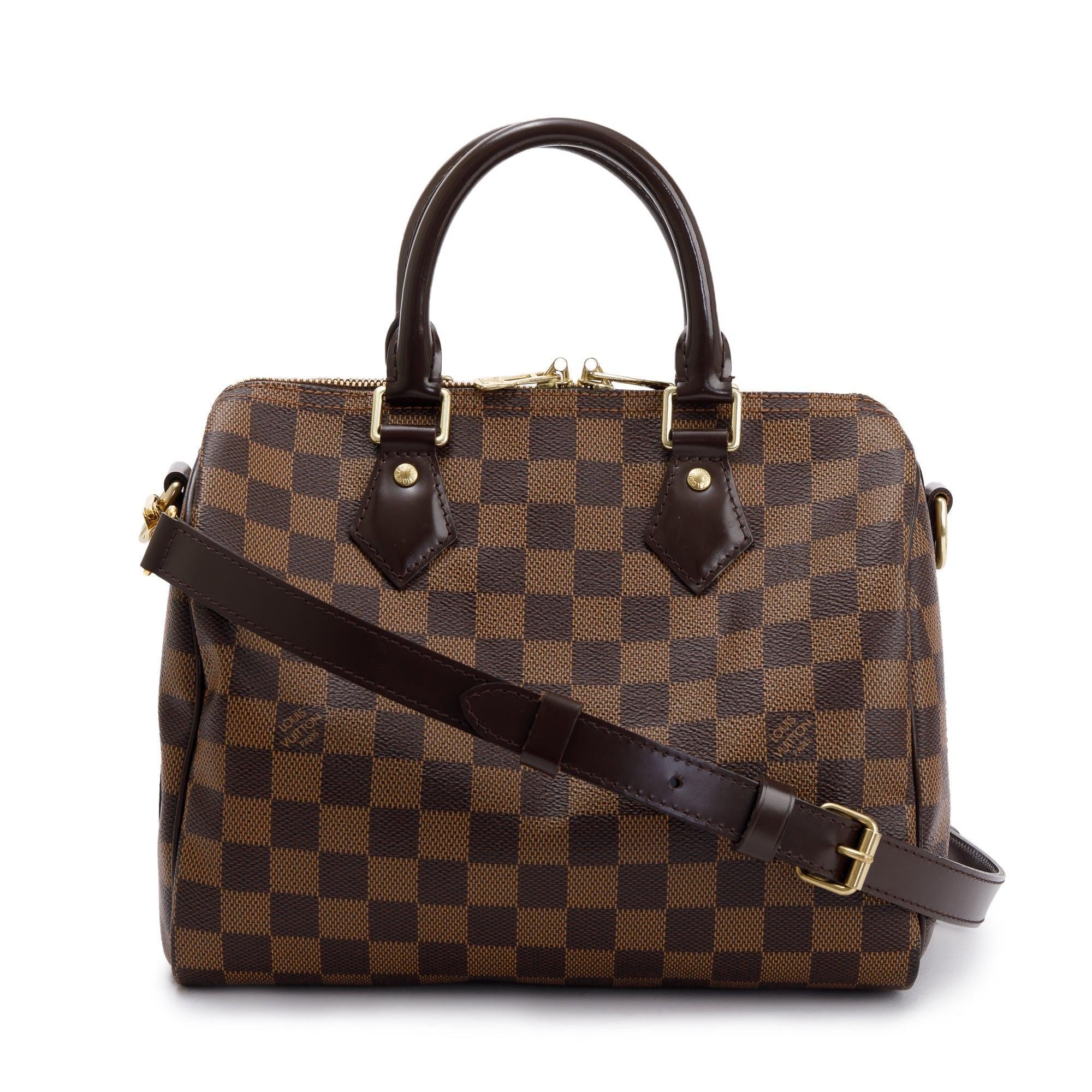 Louis Vuitton Damier Ebene Speedy Bandouliere 25