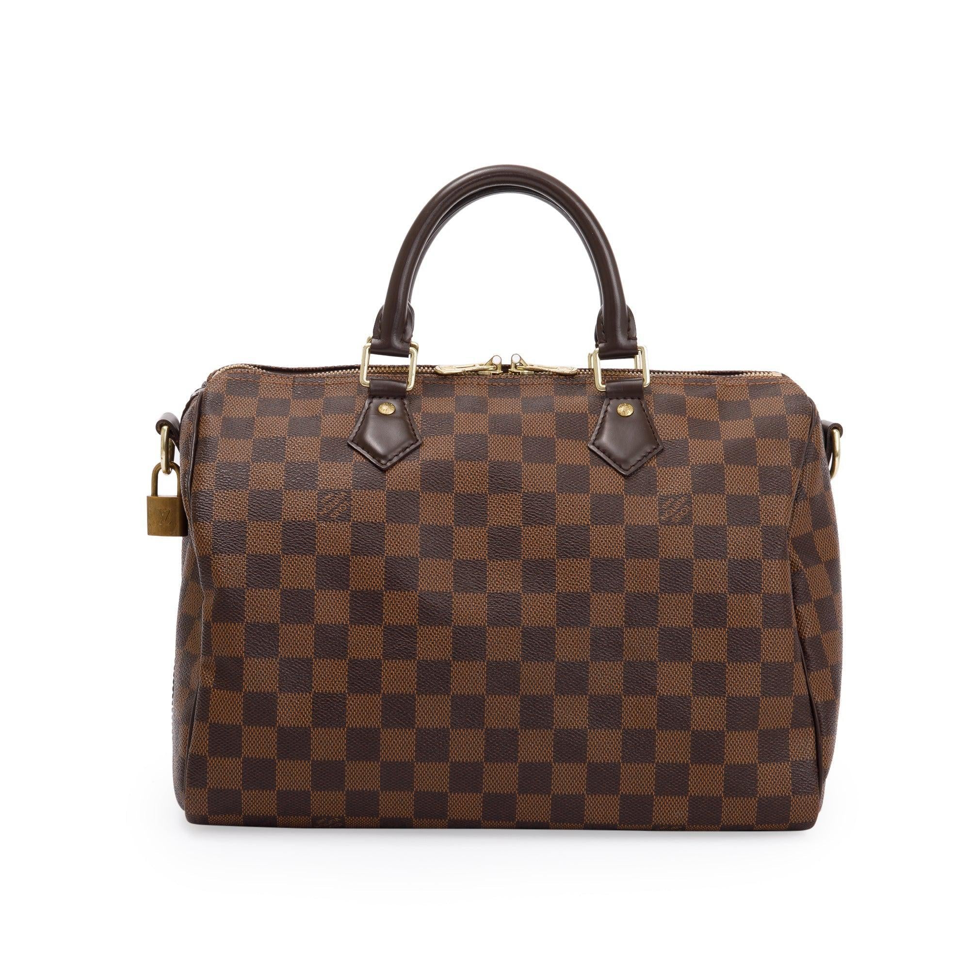 Louis Vuitton Damier Ebene Speedy Bandouliere 30 W/O Strap