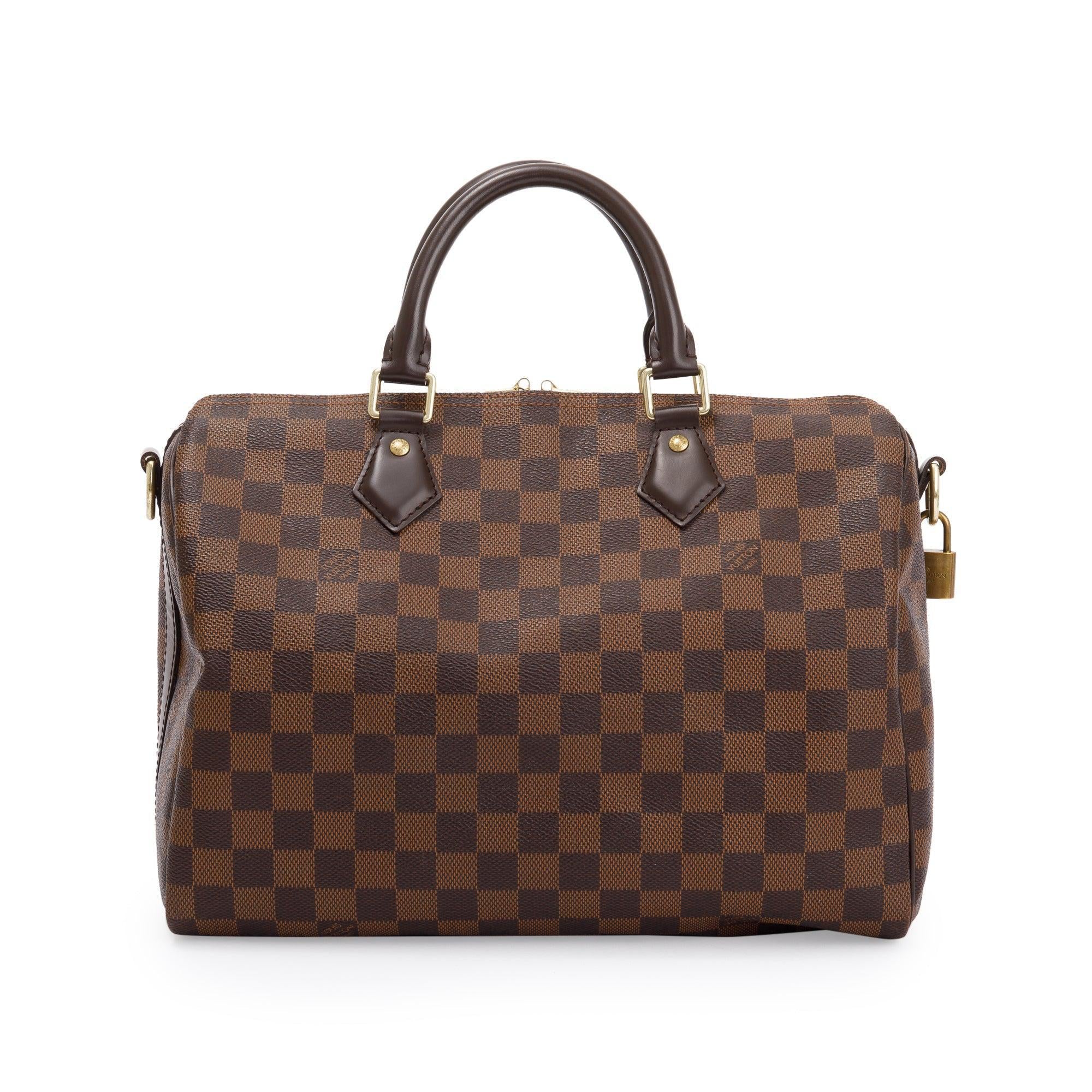 Louis Vuitton Damier Ebene Speedy Bandouliere 30 W/O Strap