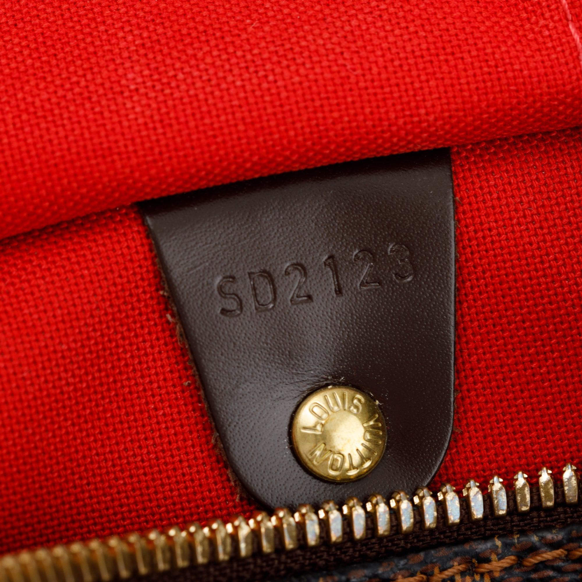 Louis Vuitton Damier Ebene Speedy Bandouliere 30 w/ Strap