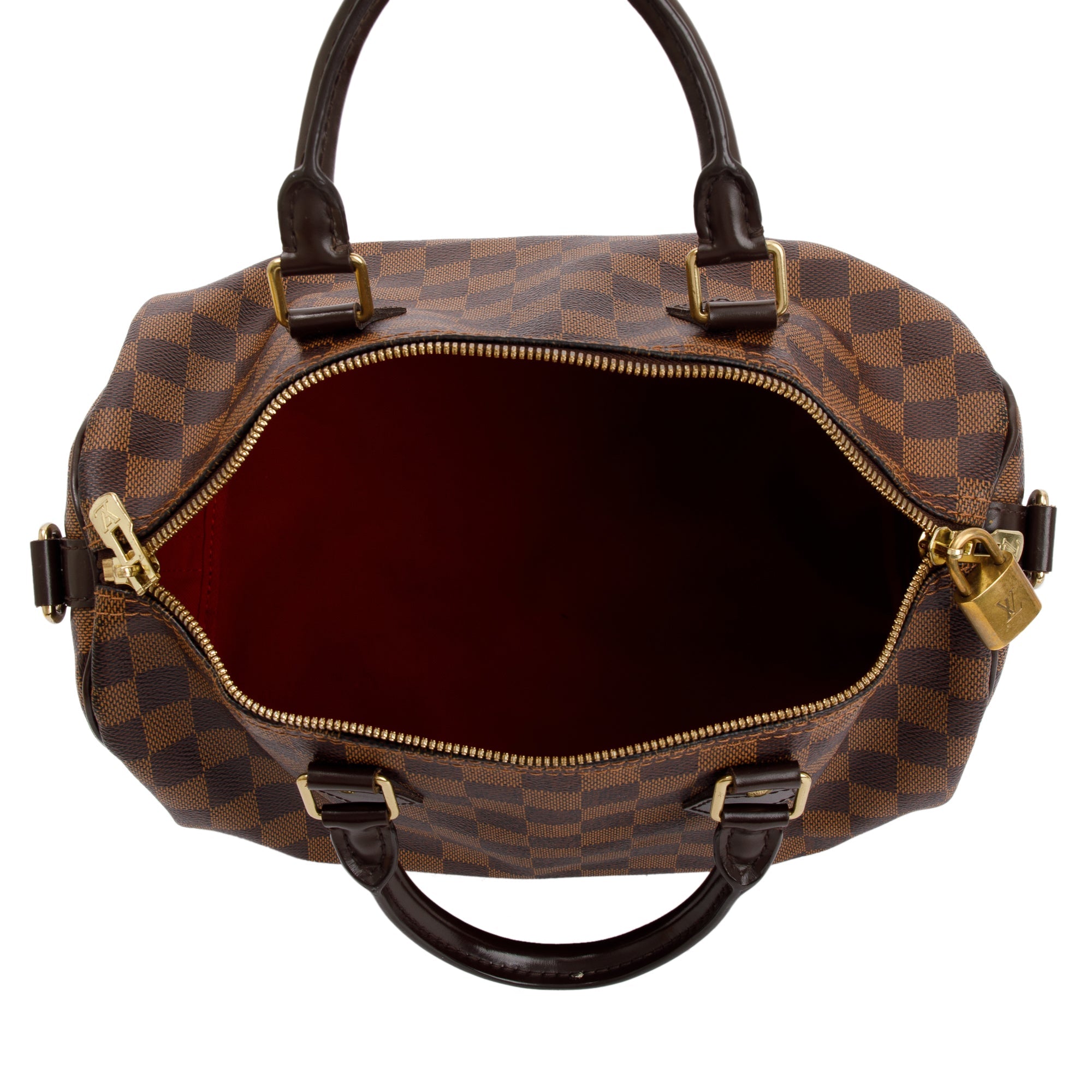 Louis Vuitton Damier Ebene Speedy Bandouliere 30 w/ Strap