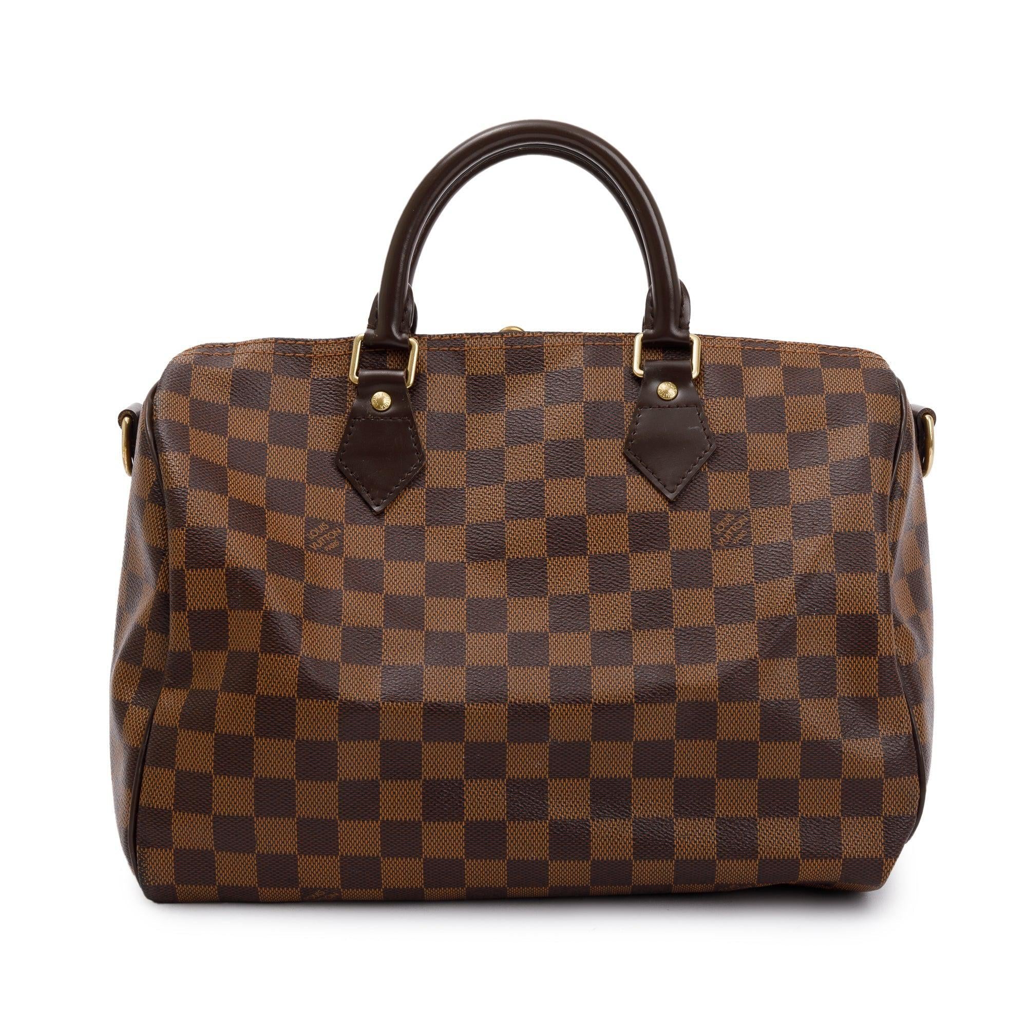 Louis Vuitton Damier Ebene Speedy Bandouliere 30 w/ Strap