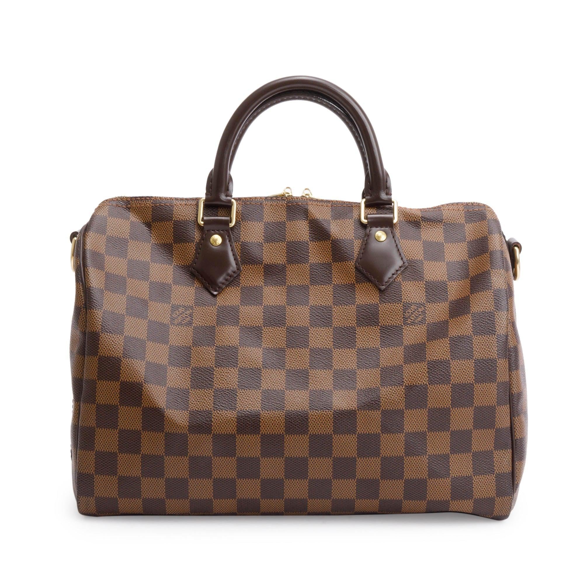 Louis Vuitton Damier Ebene Speedy Bandouliere 30 w/ Strap