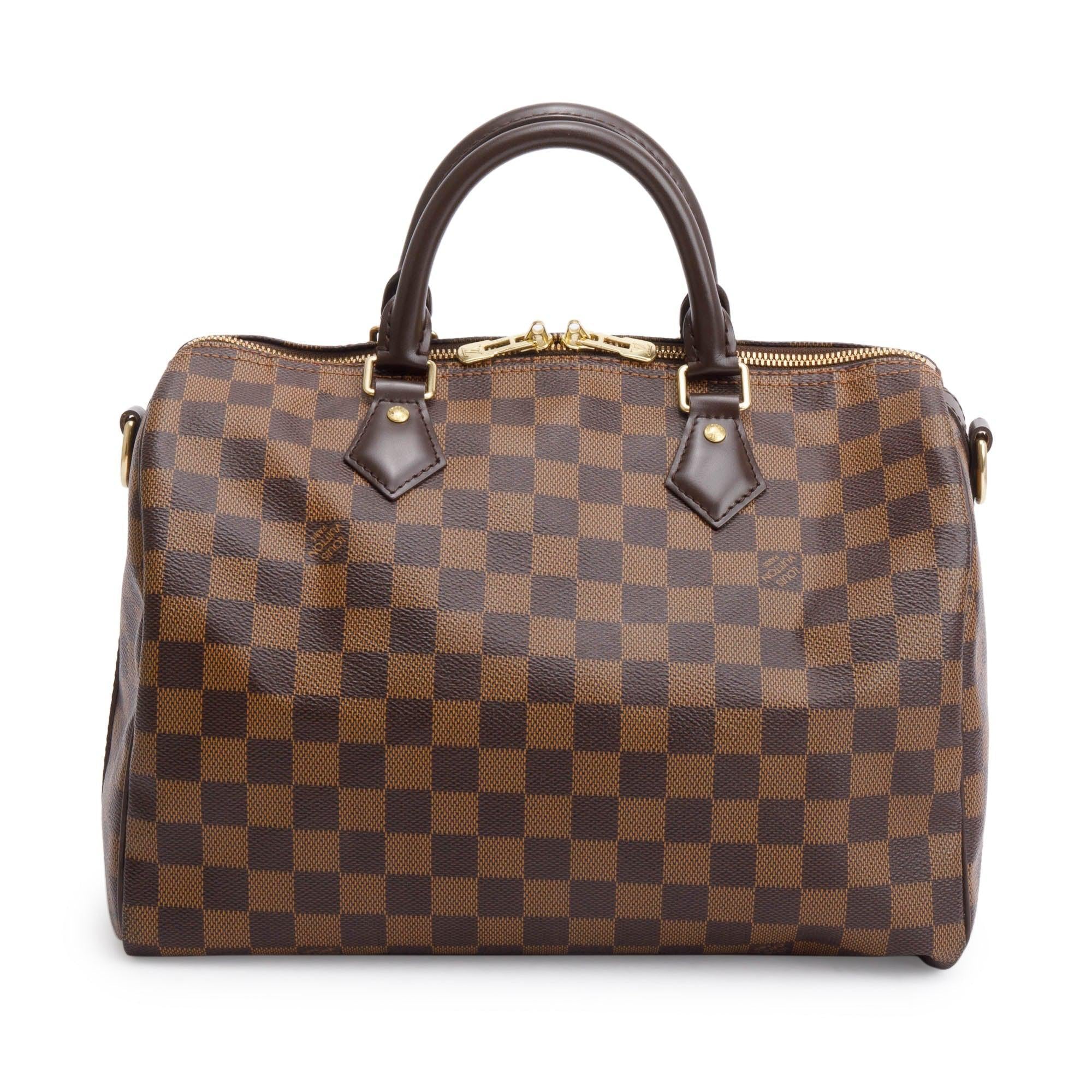 Louis Vuitton Damier Ebene Speedy Bandouliere 30 w/ Strap