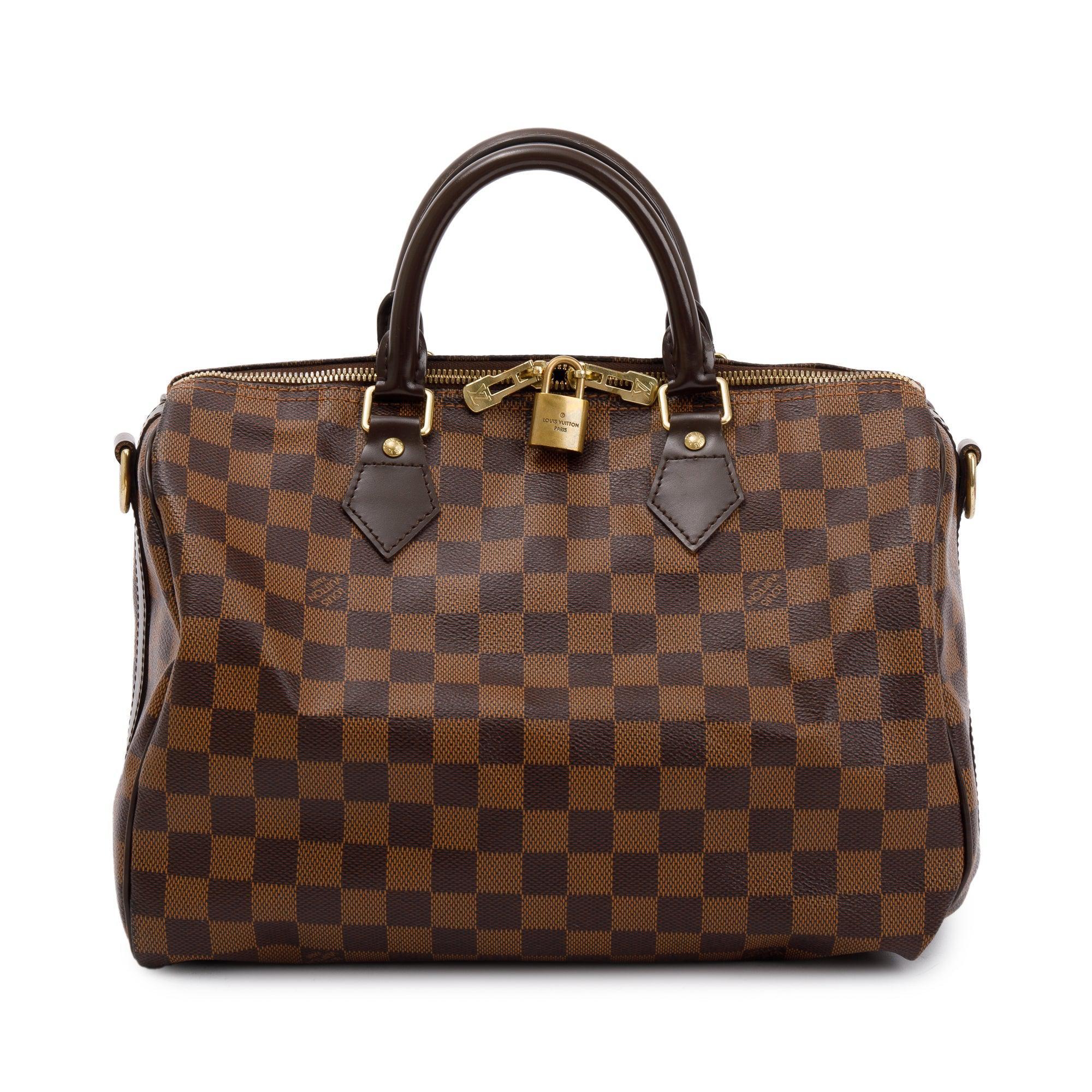 Louis Vuitton Damier Ebene Speedy Bandouliere 30 w/ Strap