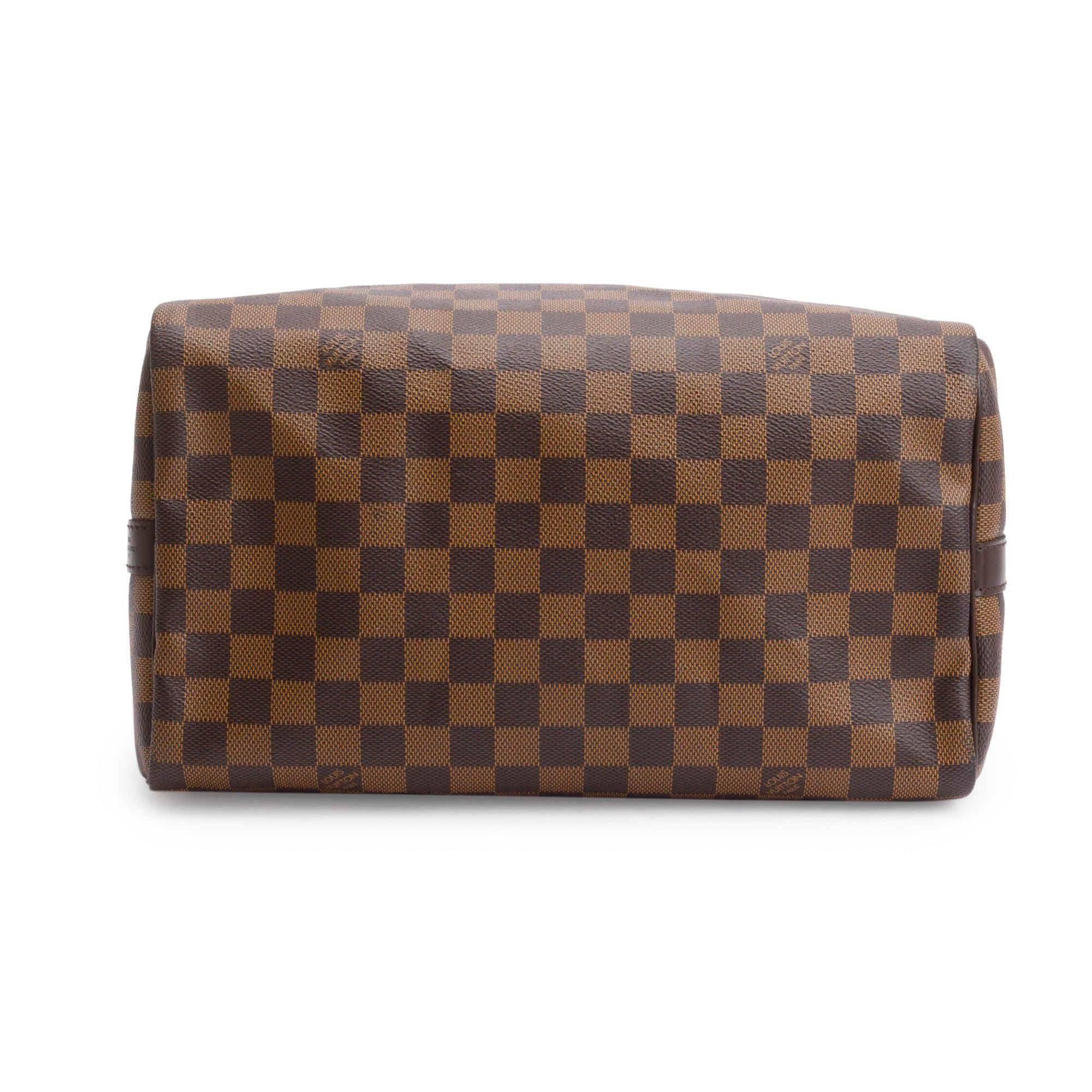 Louis Vuitton Damier Ebene Speedy Bandouliere 30 w/ Strap