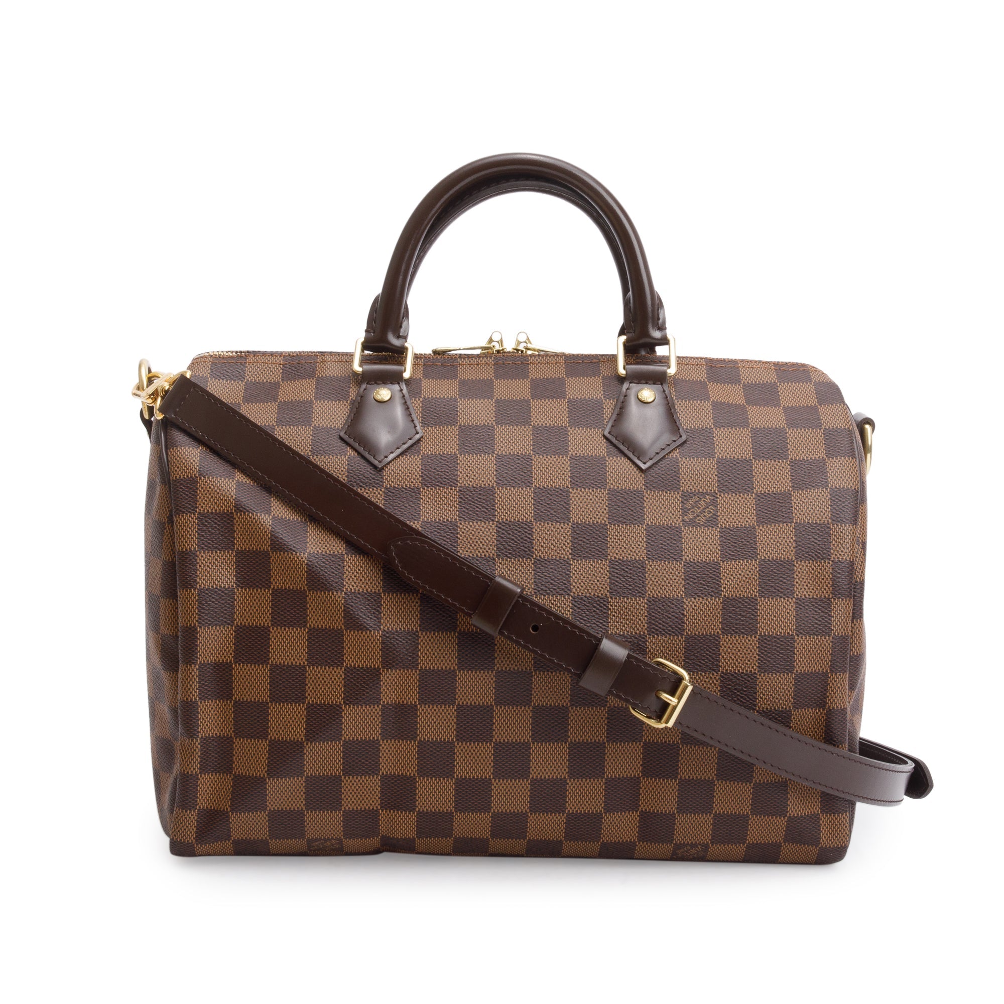 Louis Vuitton Damier Ebene Speedy Bandouliere 30 w/ Strap