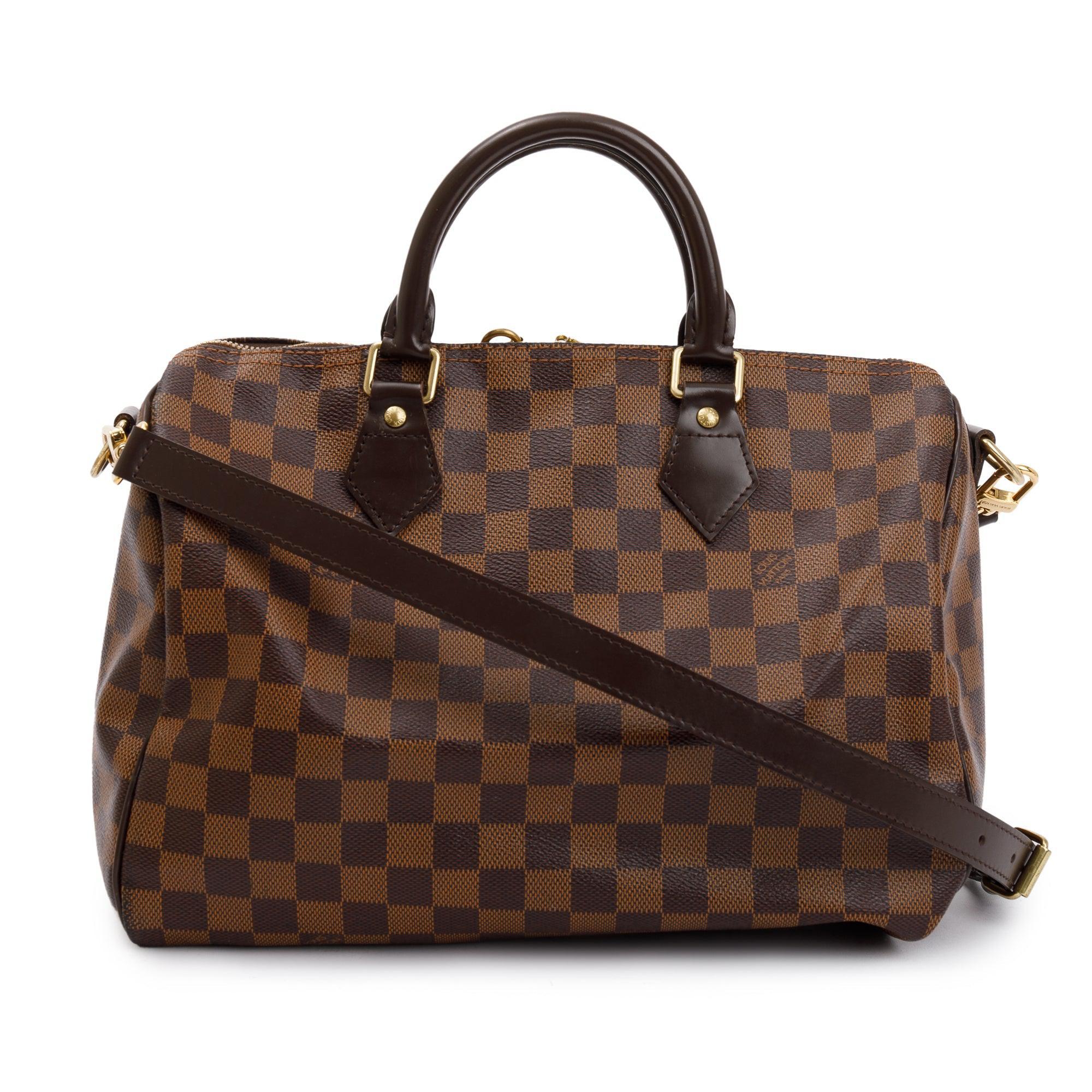 Louis Vuitton Damier Ebene Speedy Bandouliere 30 w/ Strap