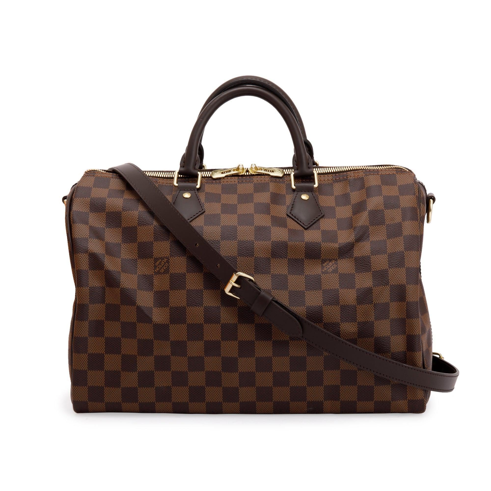 Louis Vuitton Damier Ebene Speedy Bandouliere 35 w/ Box