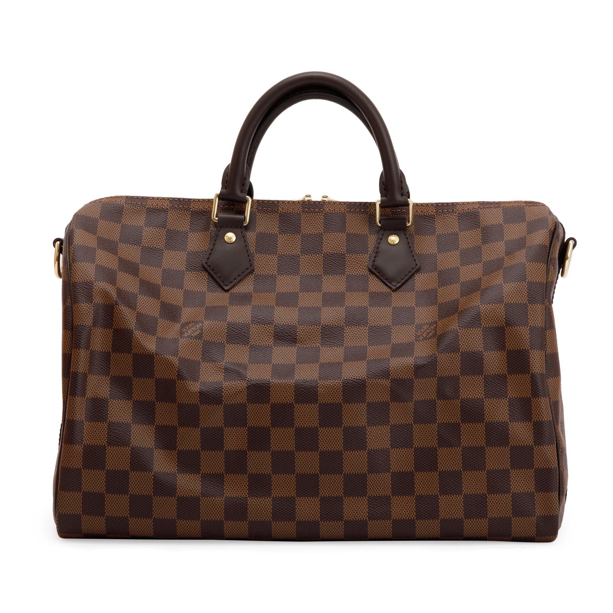 Louis Vuitton Damier Ebene Speedy Bandouliere 35 w/ Box