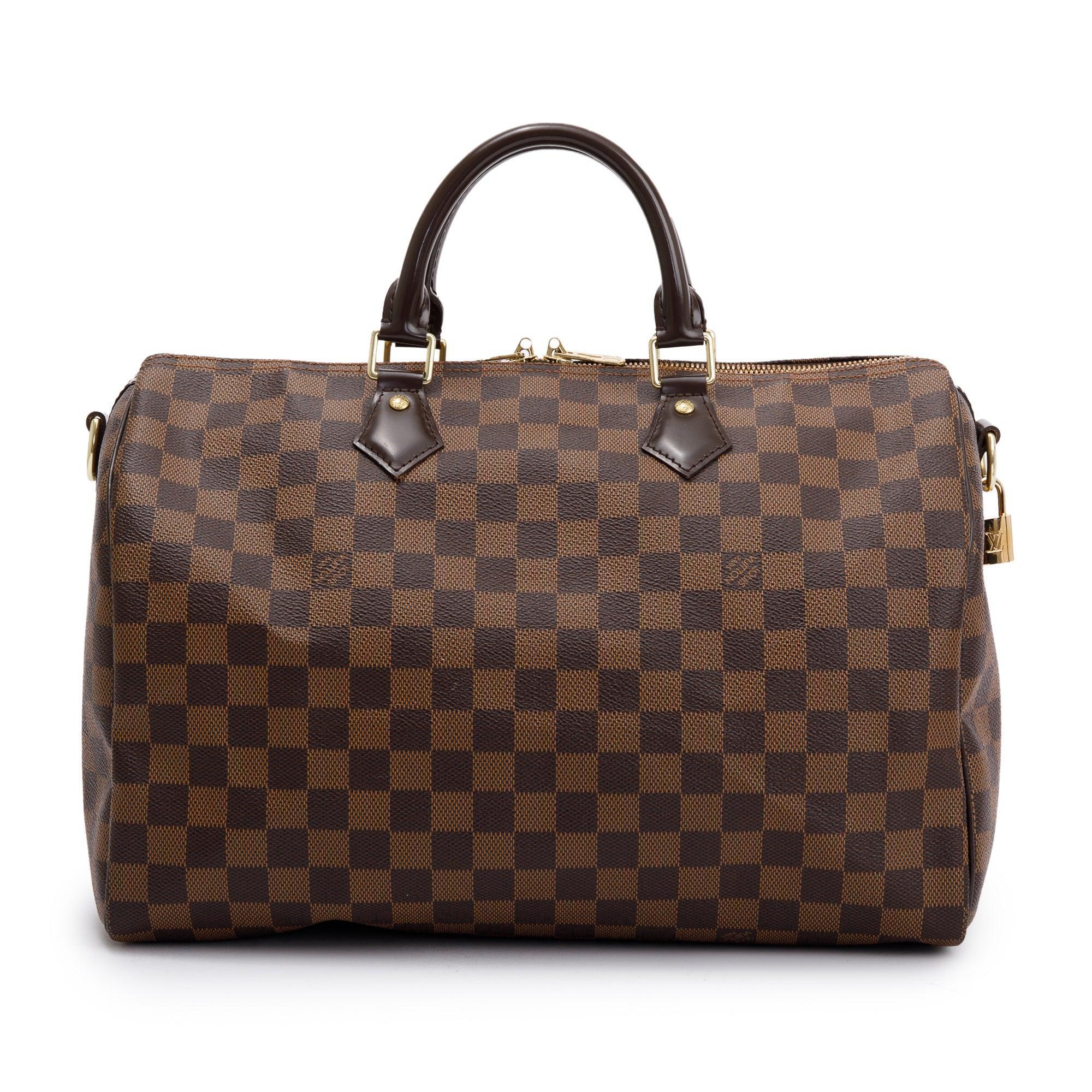 Louis Vuitton Damier Ebene Speedy Bandouliere 35 w/ Box & Receipt