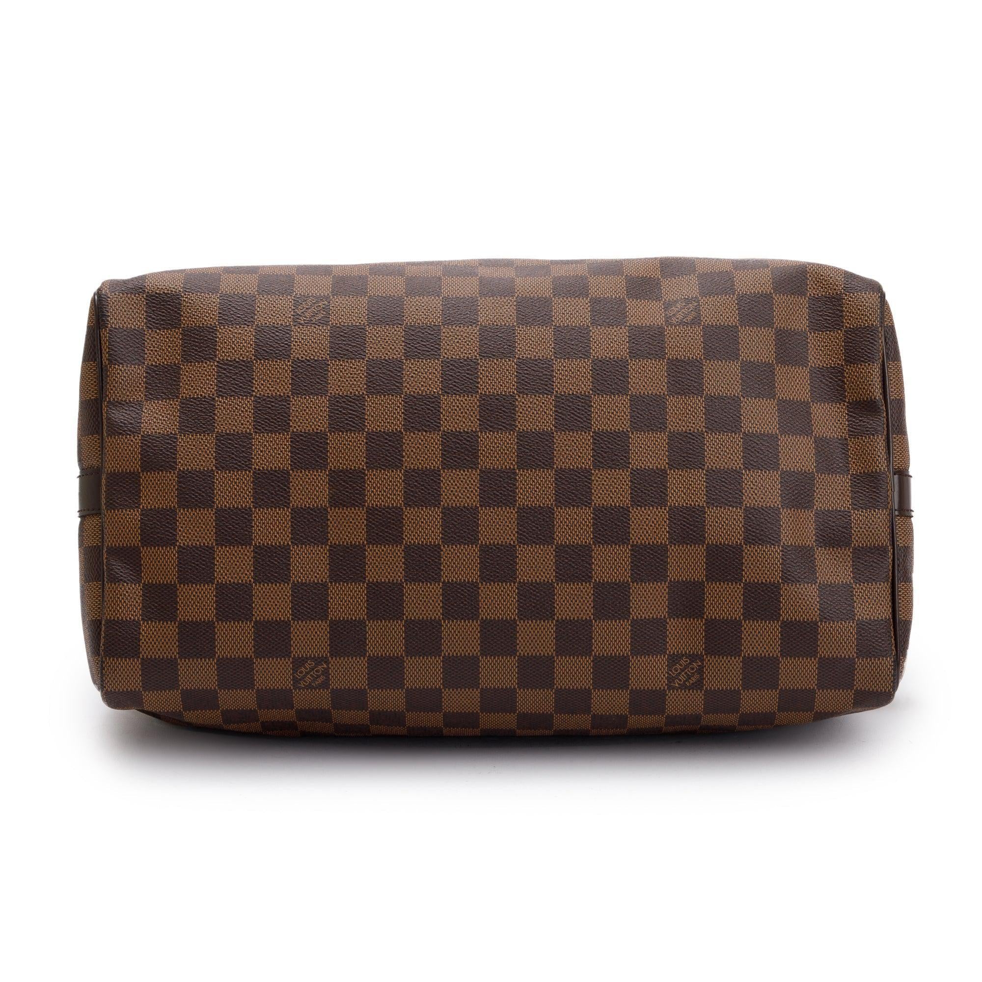 Louis Vuitton Damier Ebene Speedy Bandouliere 35 w/ Box & Receipt