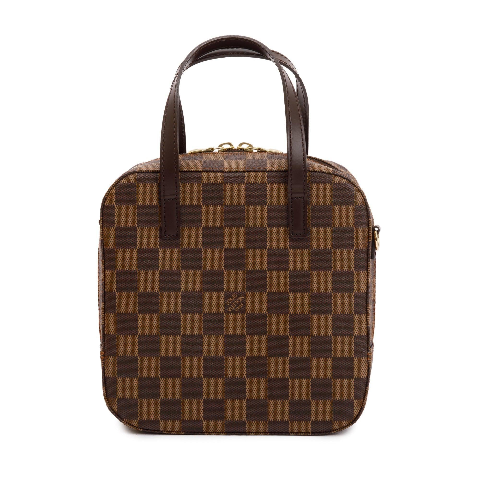 Louis Vuitton Damier Ebene Spontini Bag w/ Strap & Box