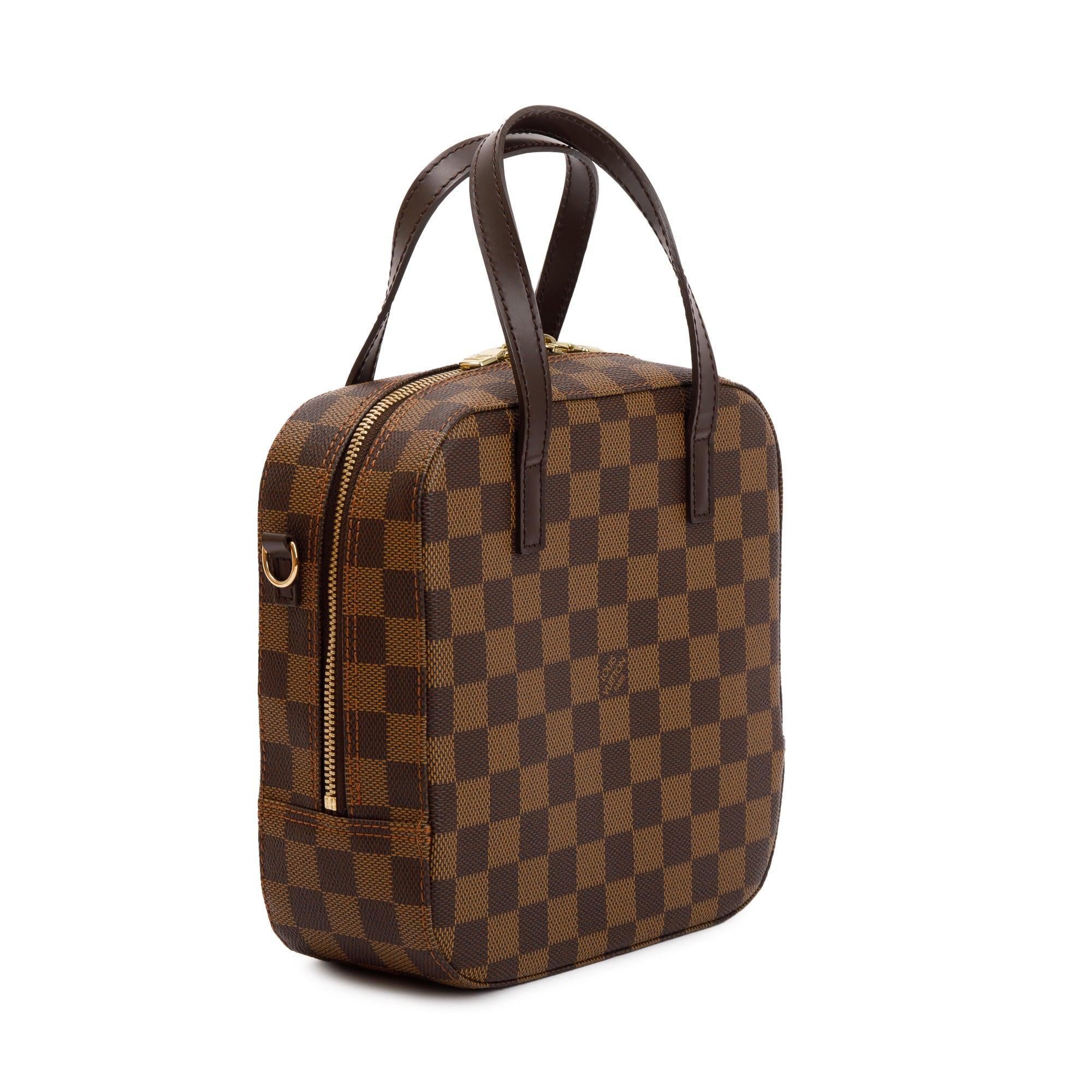 Louis Vuitton Damier Ebene Spontini Bag w/ Strap & Box
